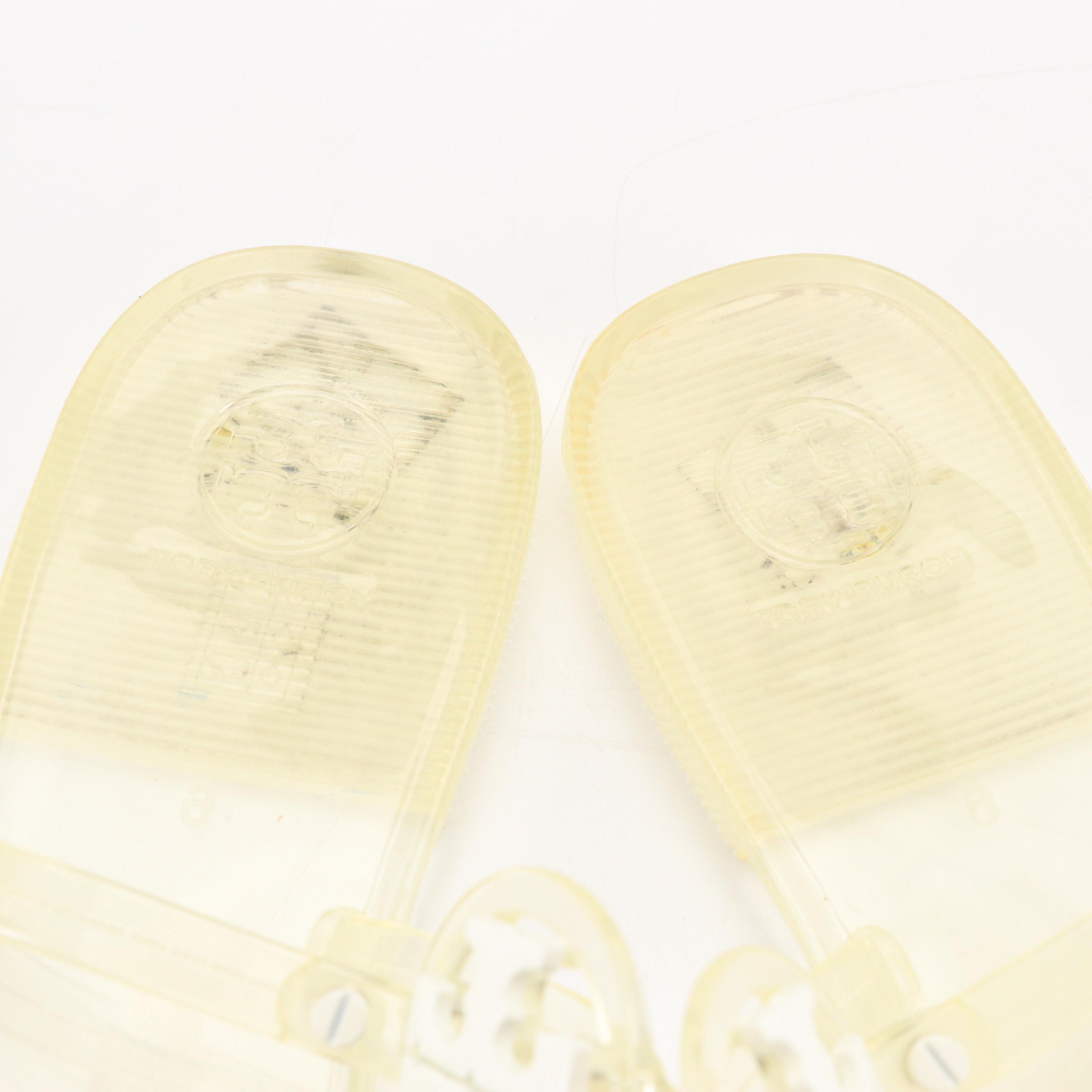 Tory Burch Jelly Thong-Strap Flip Flops and Cork-Sole Sandals