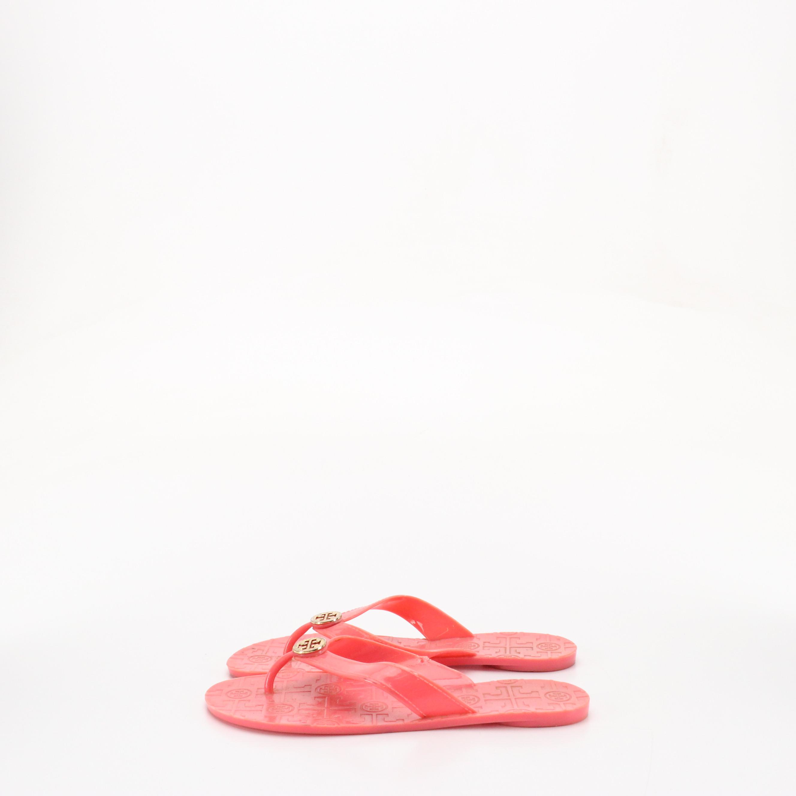 Tory Burch Jelly Thong-Strap Flip Flops and Cork-Sole Sandals