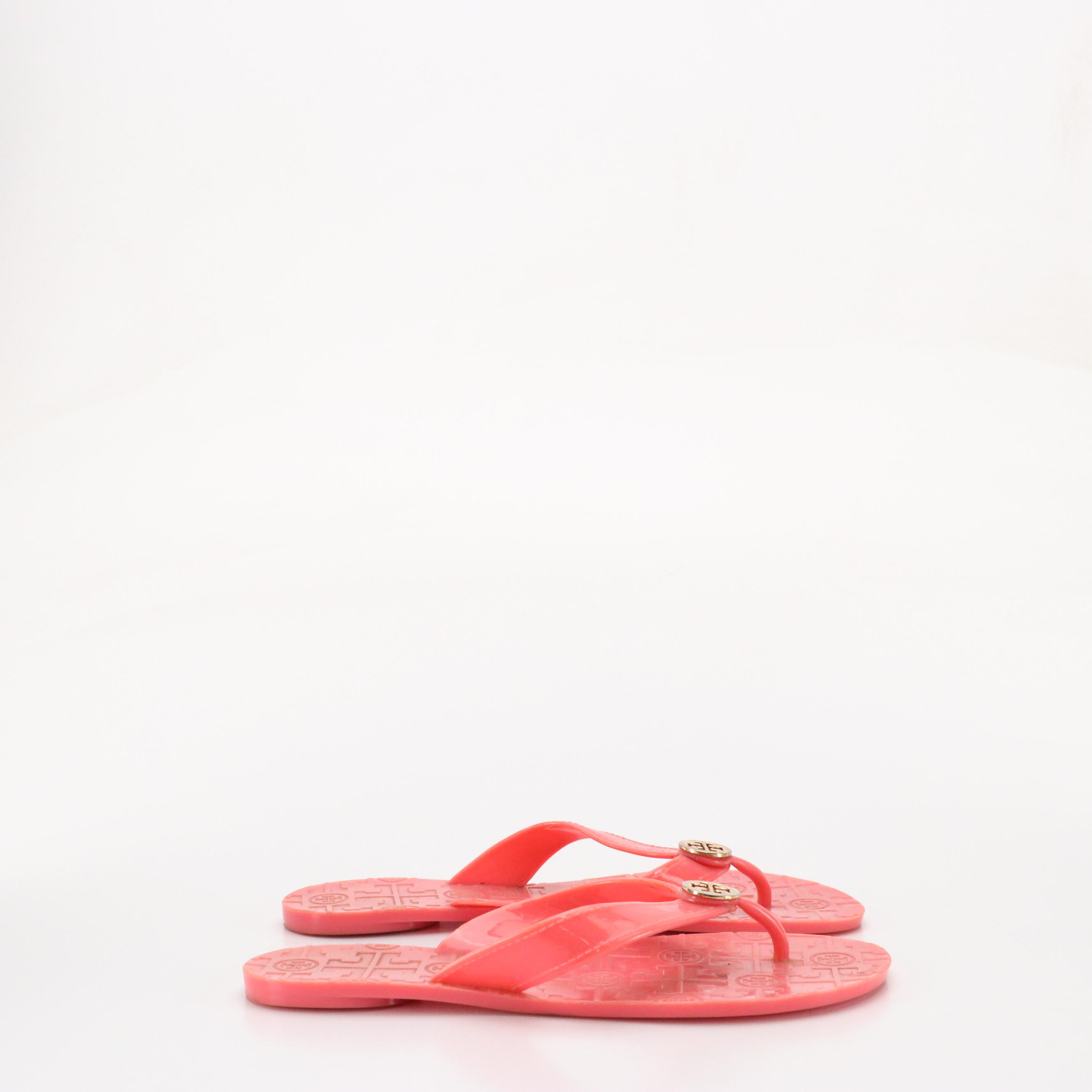 Tory Burch Jelly Thong-Strap Flip Flops and Cork-Sole Sandals