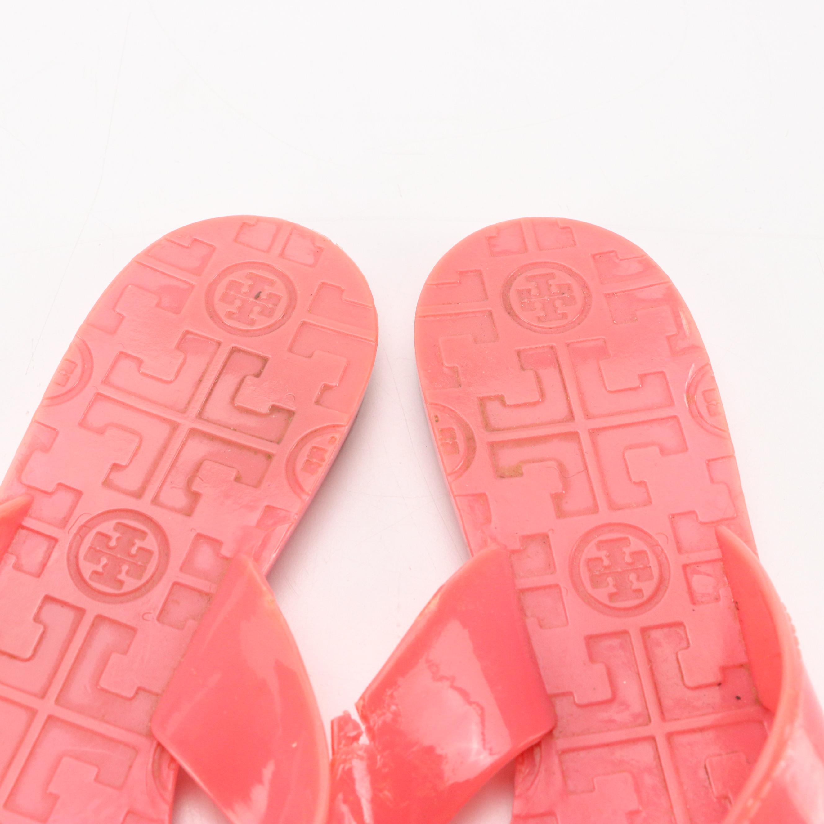 Tory Burch Jelly Thong-Strap Flip Flops and Cork-Sole Sandals