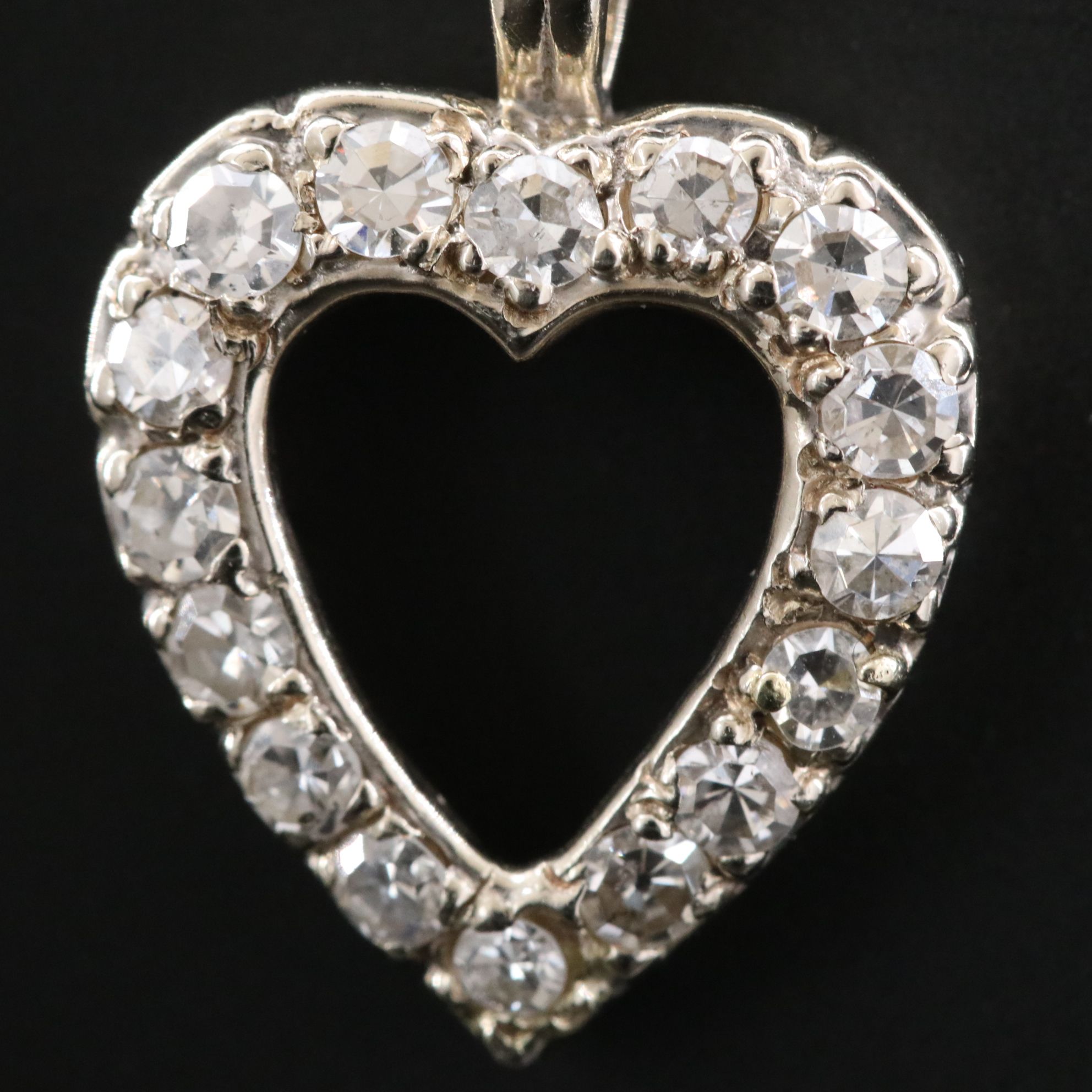14K 0.48 CTW Diamond Heart Pendant
