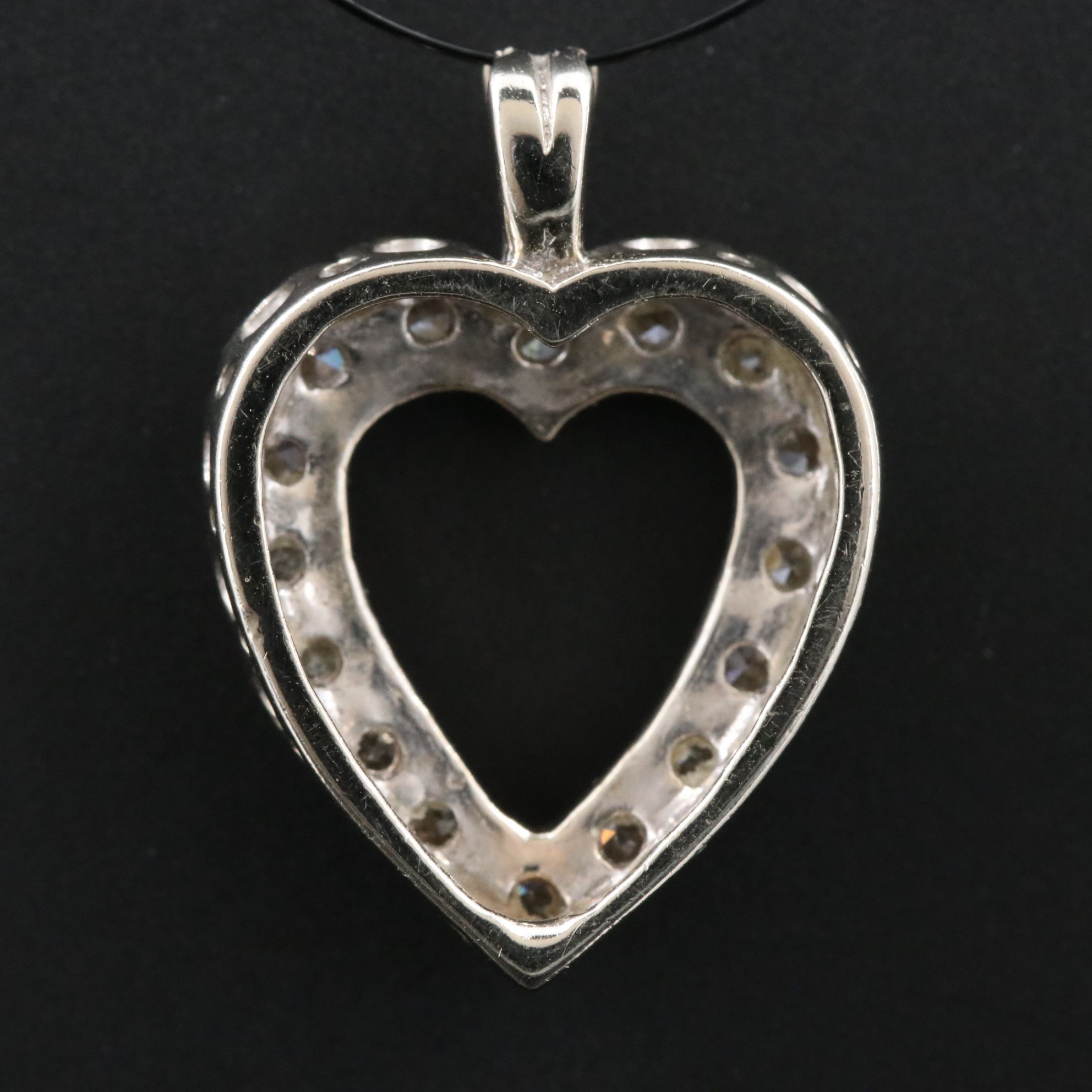 14K 0.48 CTW Diamond Heart Pendant