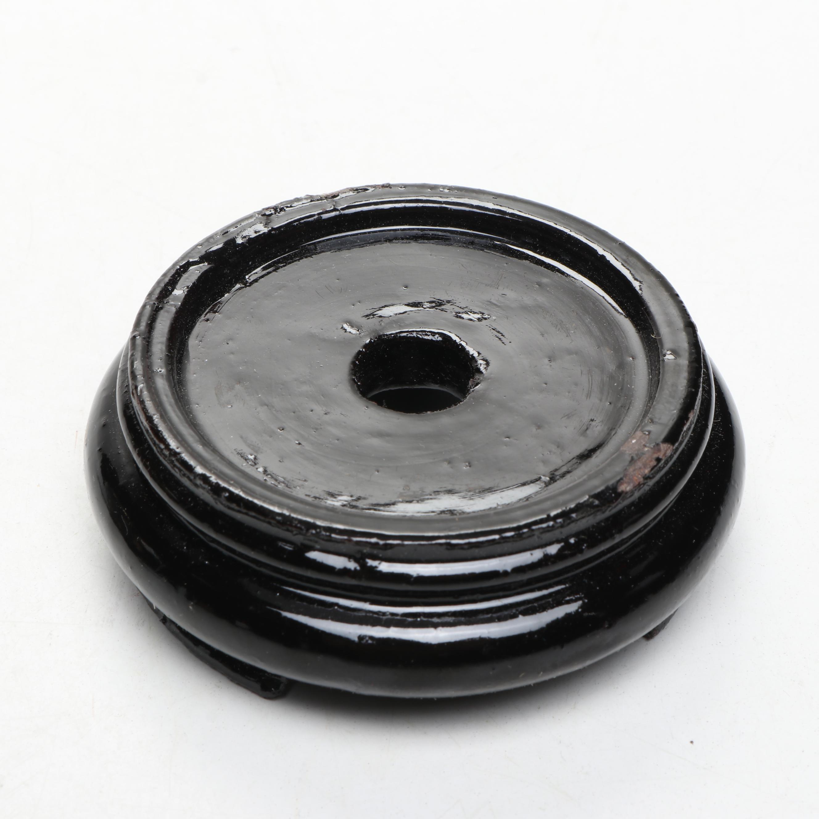 Japanese Gilt Porcelain Sugar Bowl and Creamer with Chinese Porcelain Egg