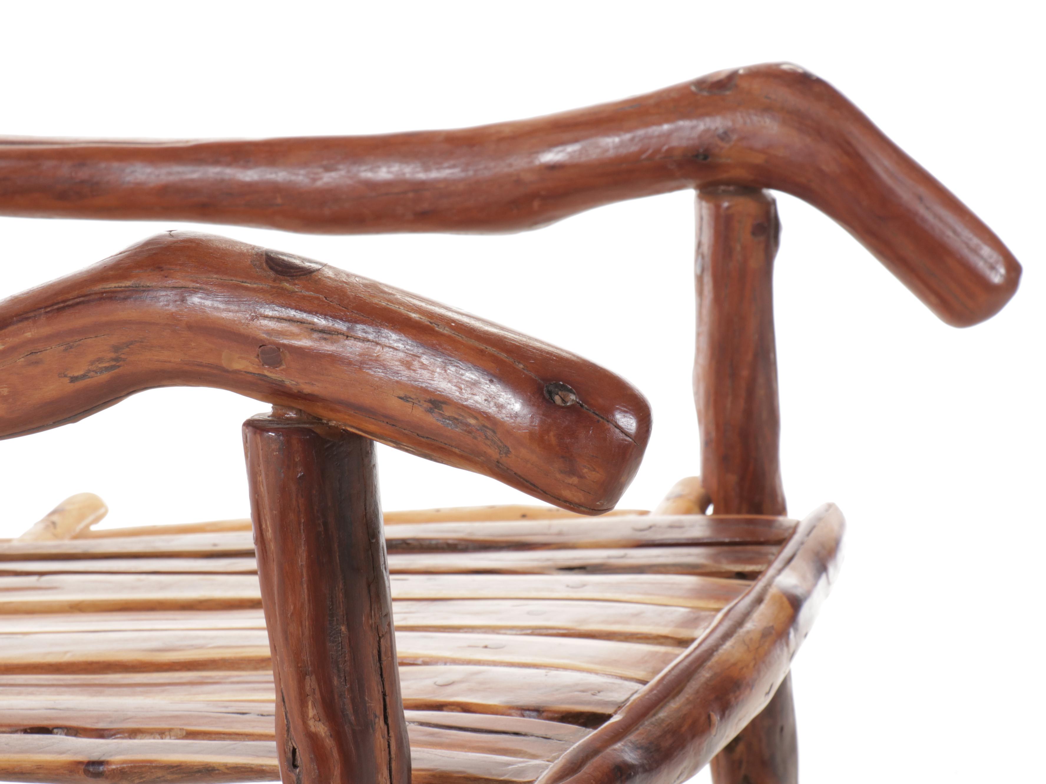 Robert Beaven Adirondack Style Handcrafted Western Cedar Armchair