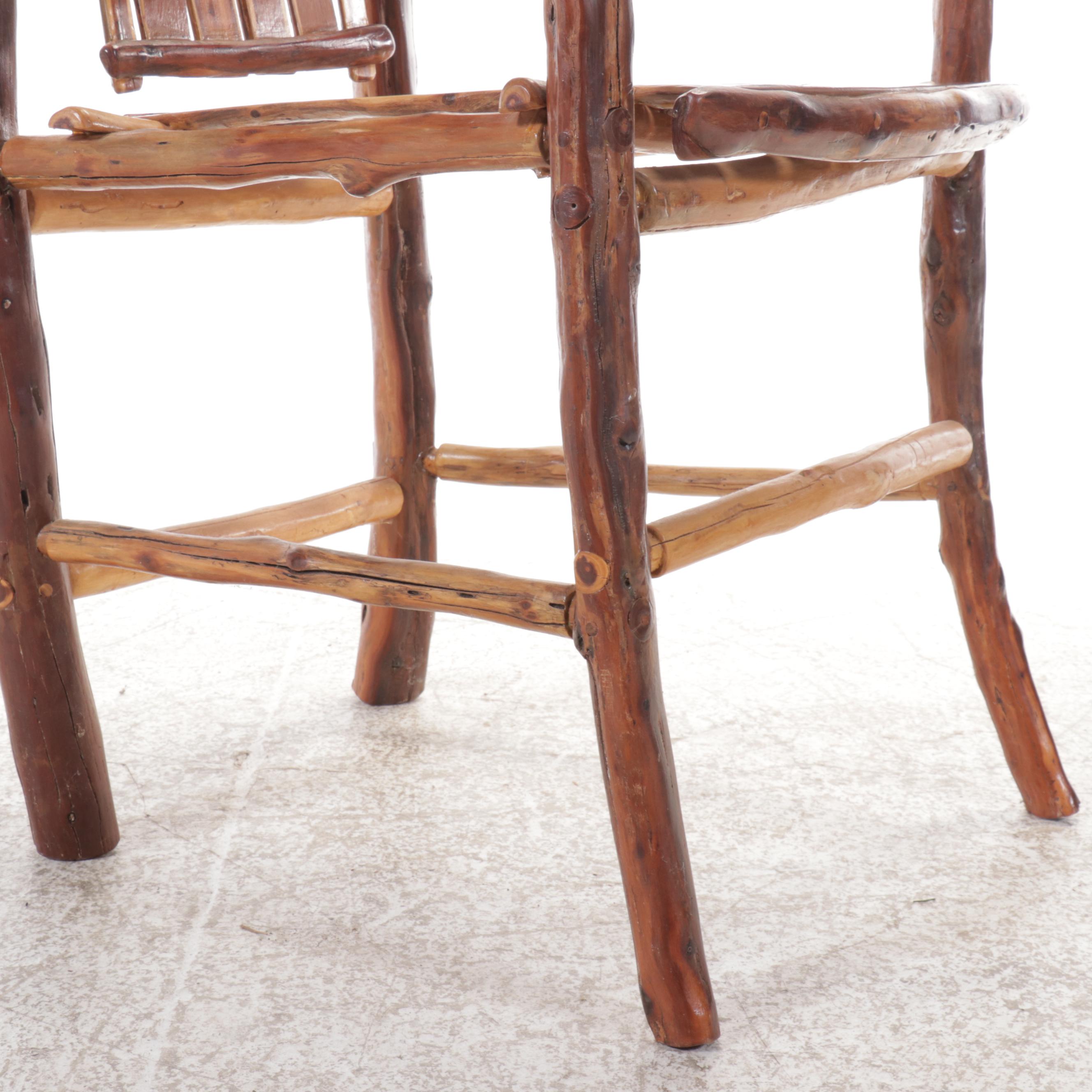 Robert Beaven Adirondack Style Handcrafted Western Cedar Armchair