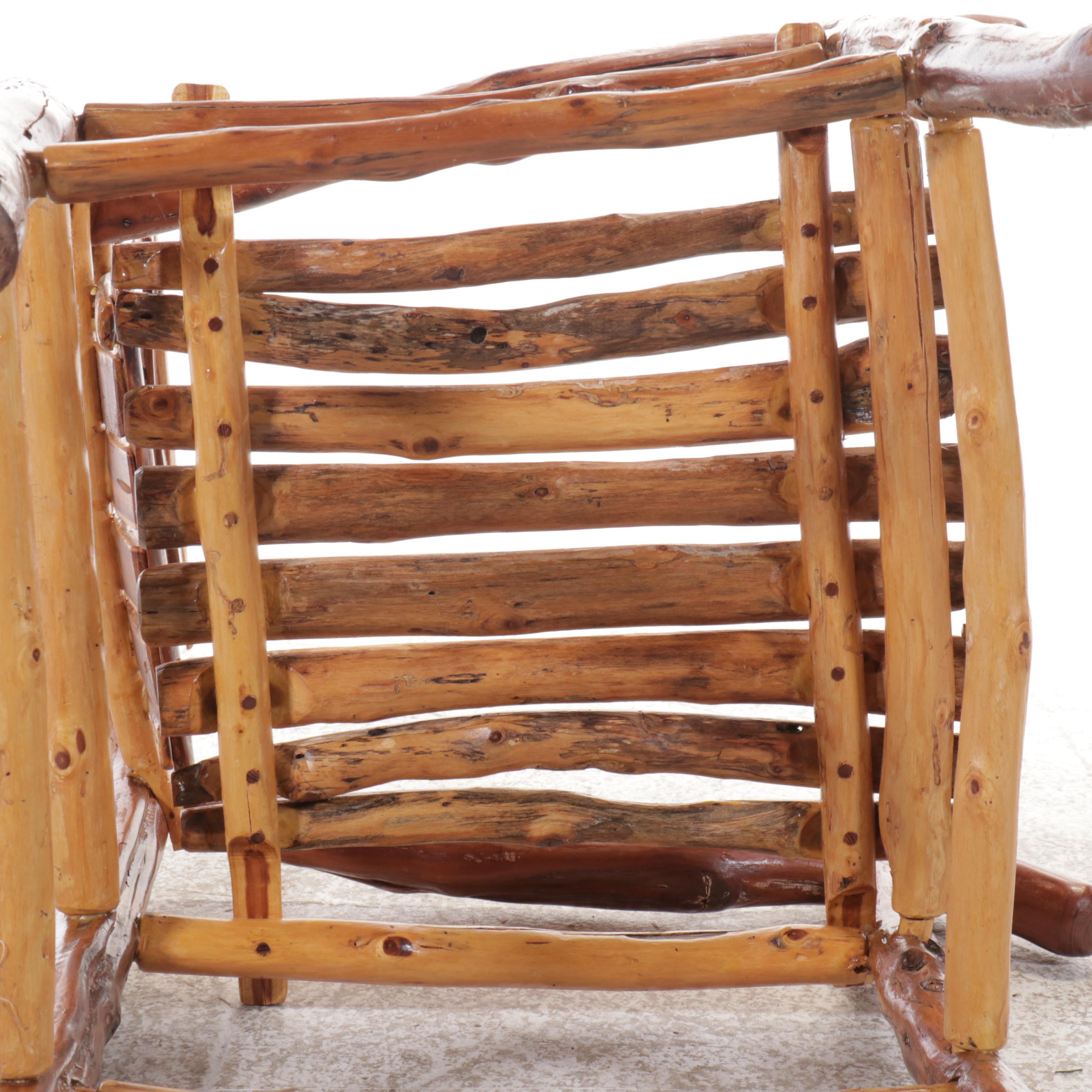 Robert Beaven Adirondack Style Handcrafted Western Cedar Armchair