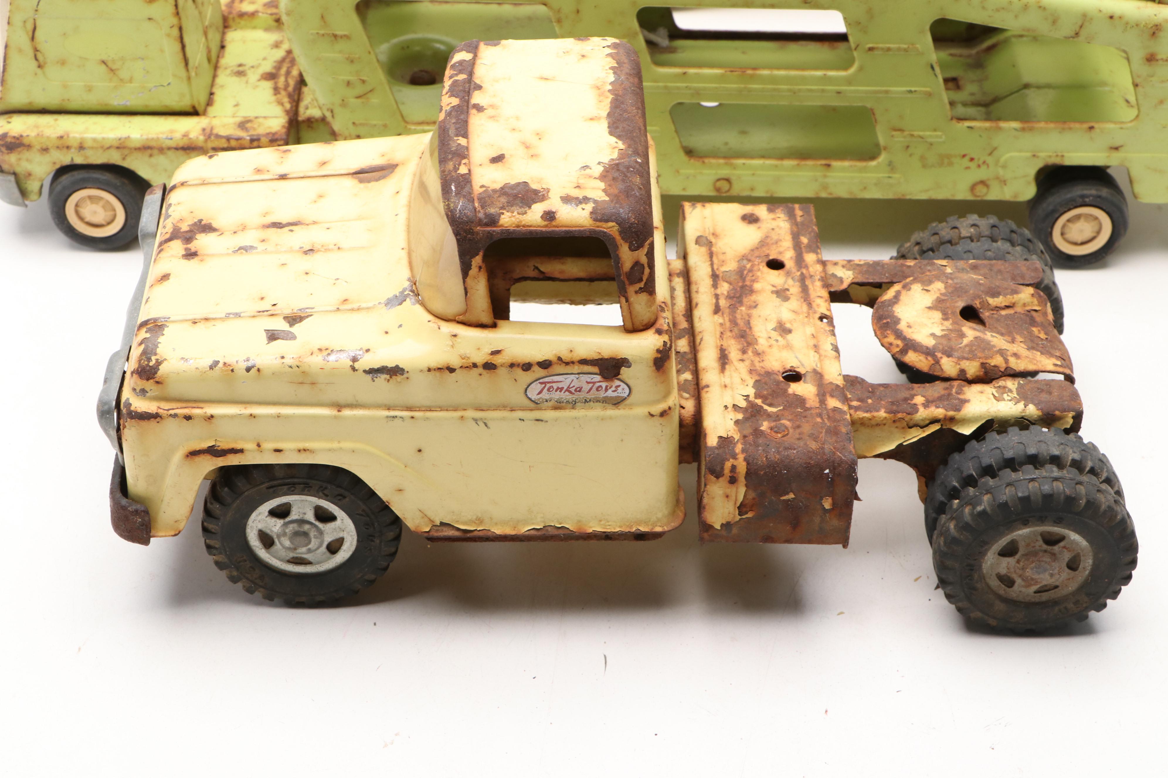 Tonka Diecast Metal Trucks, Mid-20th Century