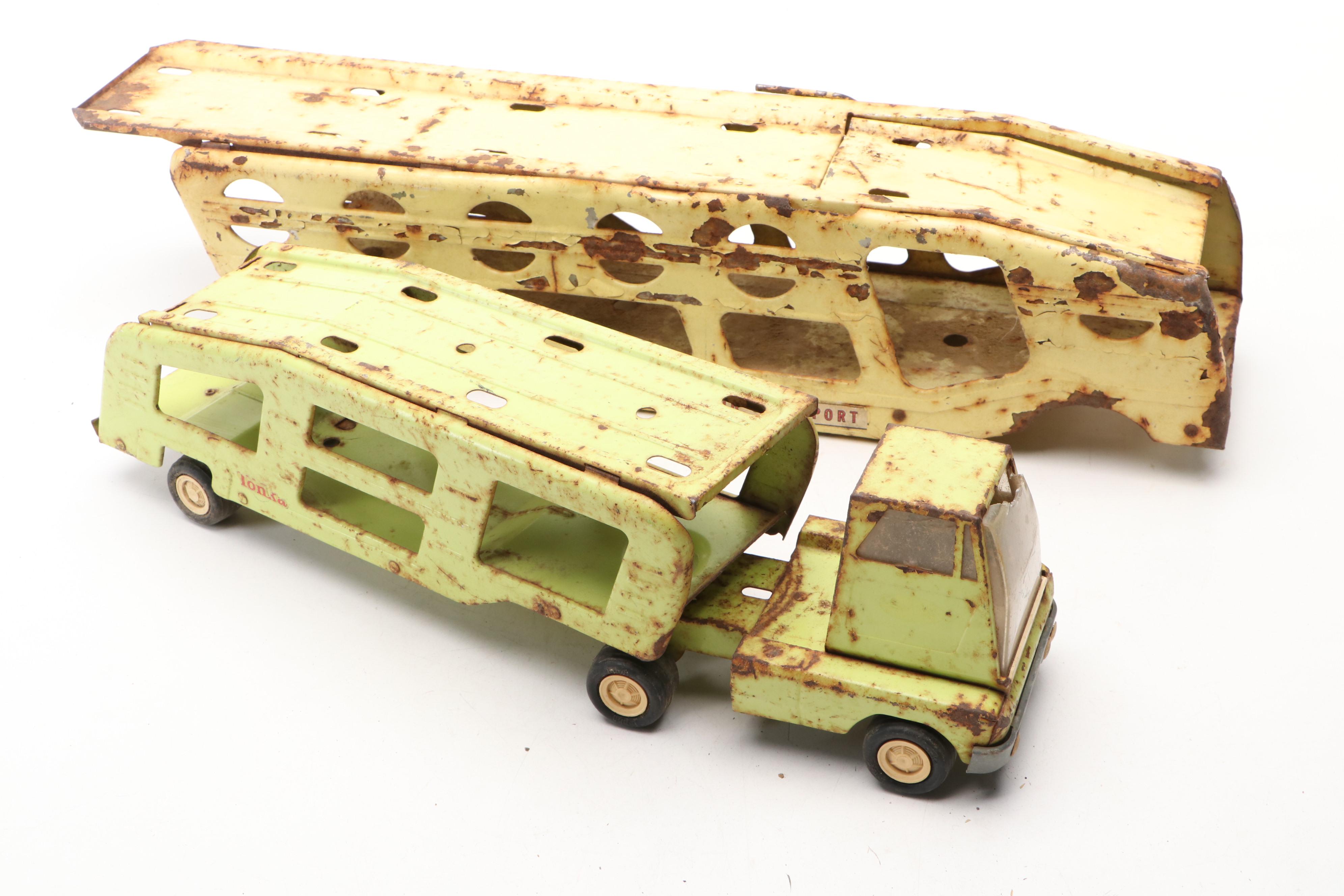 Tonka Diecast Metal Trucks, Mid-20th Century