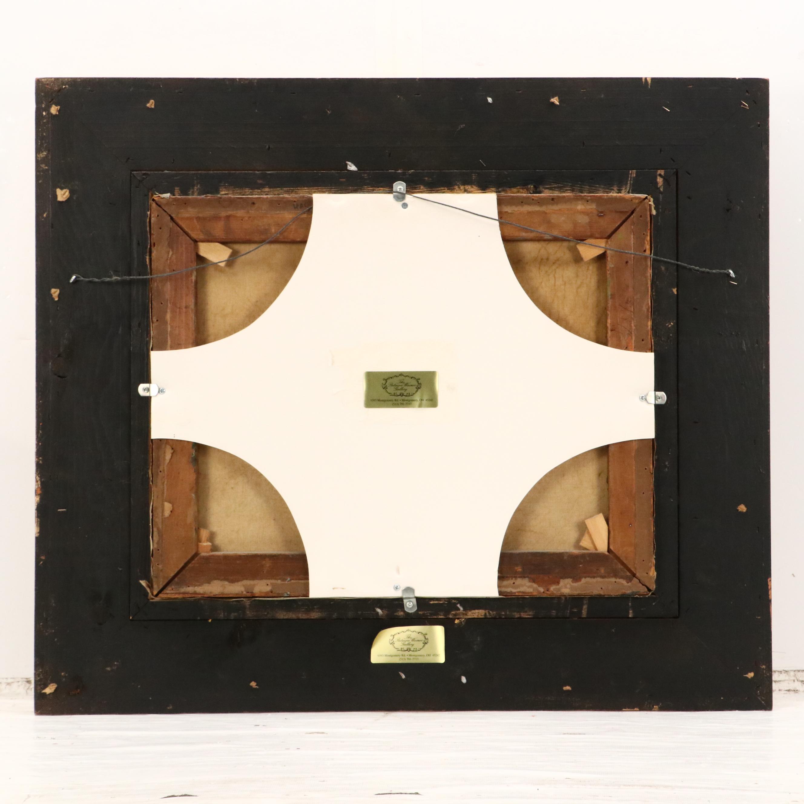 William P. Teal Impressionist Haystack Landscape Oil Painting, Early 20th C.