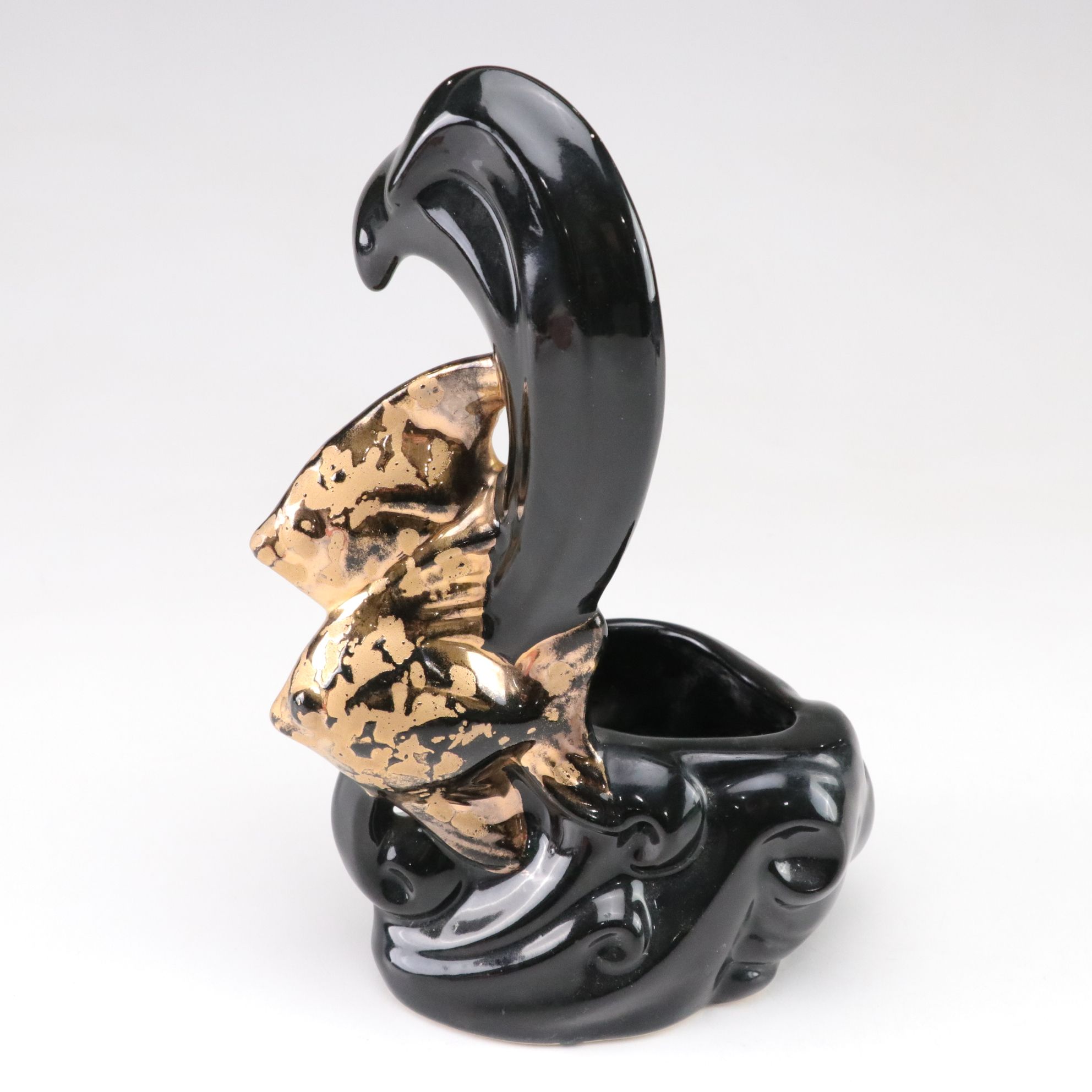 McCoy Pottery Hand Planter & Other Ceramic Vases, Mid-20th Century