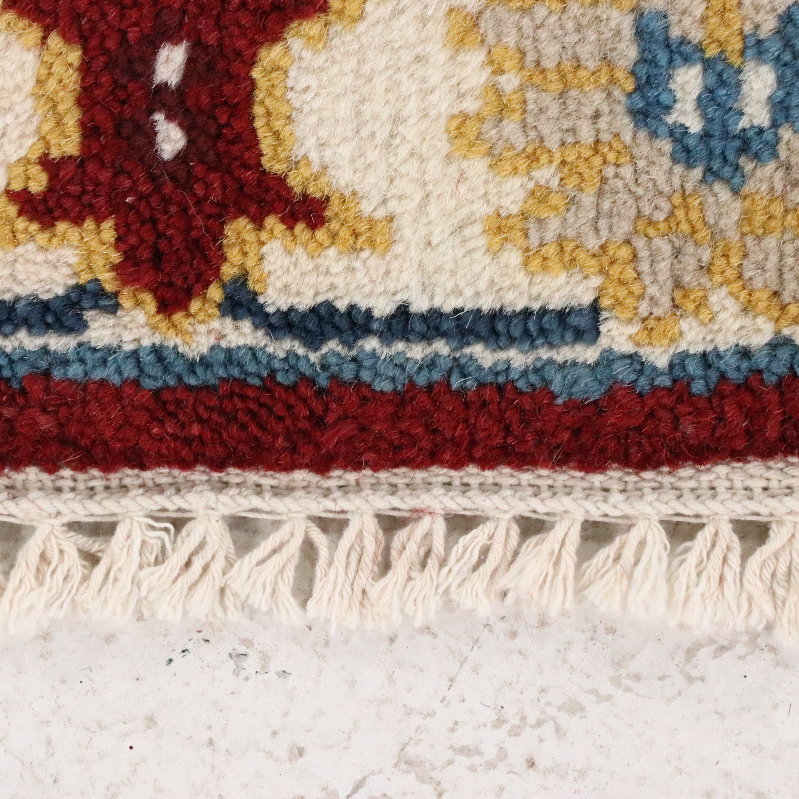 2'4 x 6'2 Hand-Knotted Afghan Kazak Carpet Runner