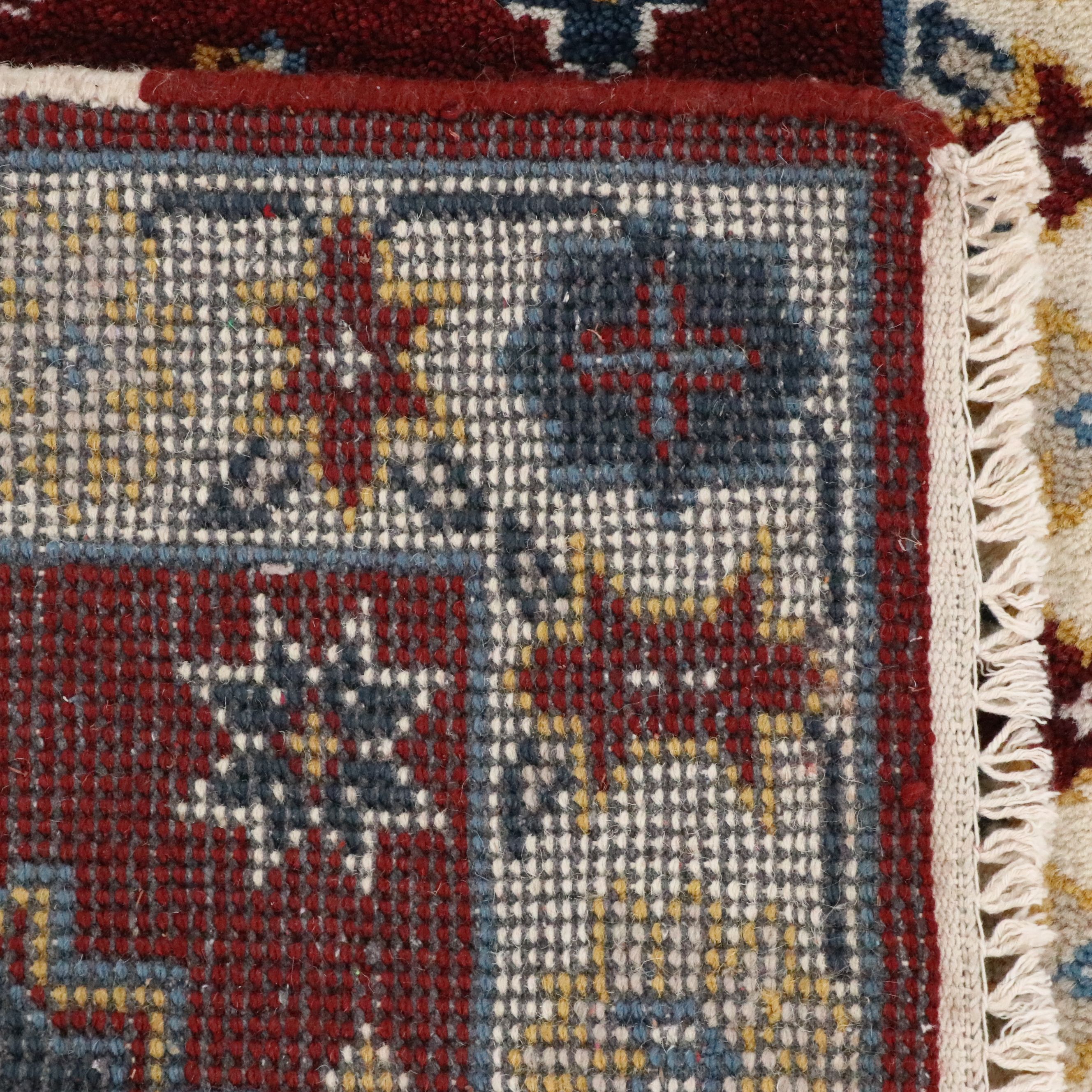 2'4 x 6'2 Hand-Knotted Afghan Kazak Carpet Runner