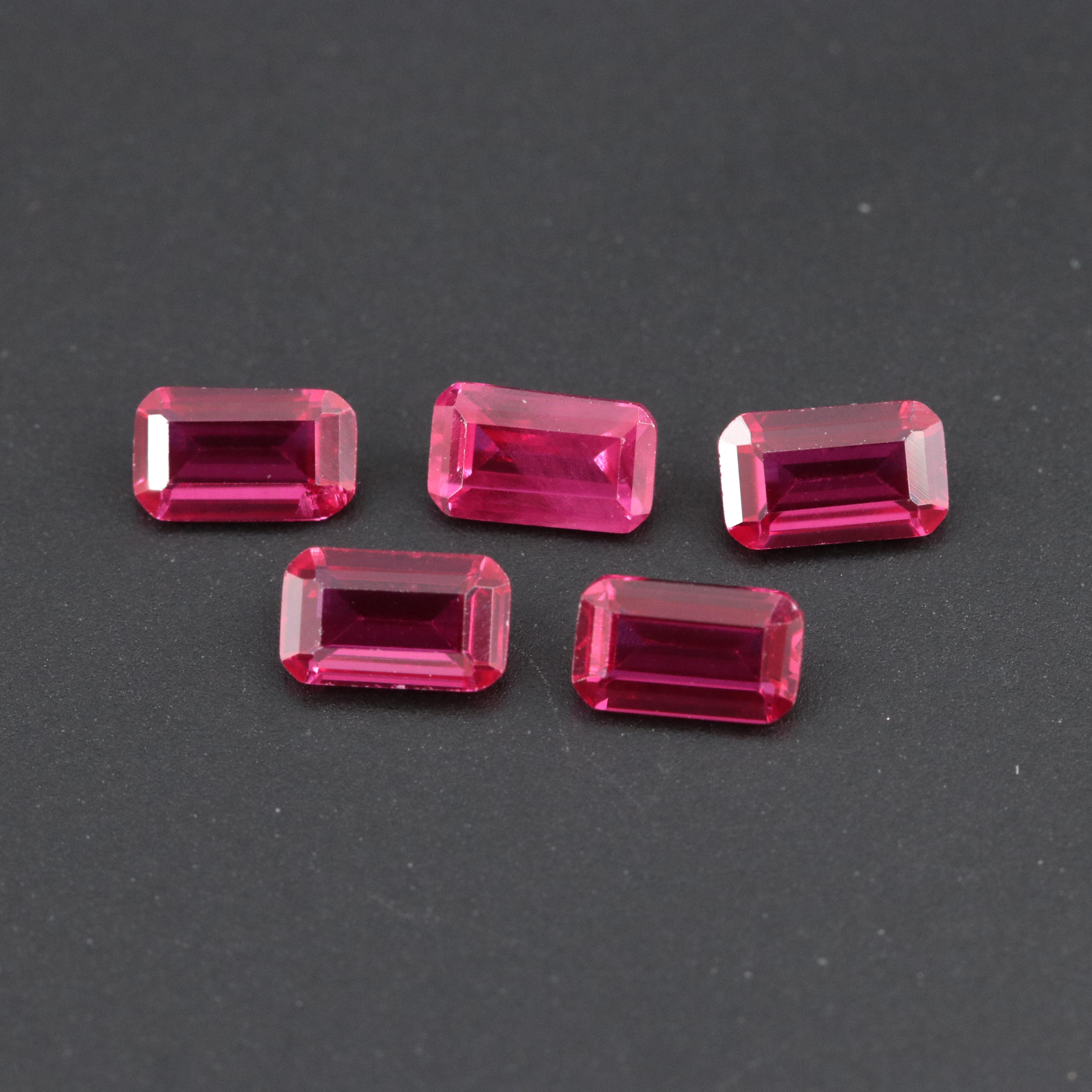 Loose 1.58 CTW Lab Grown Ruby Lot