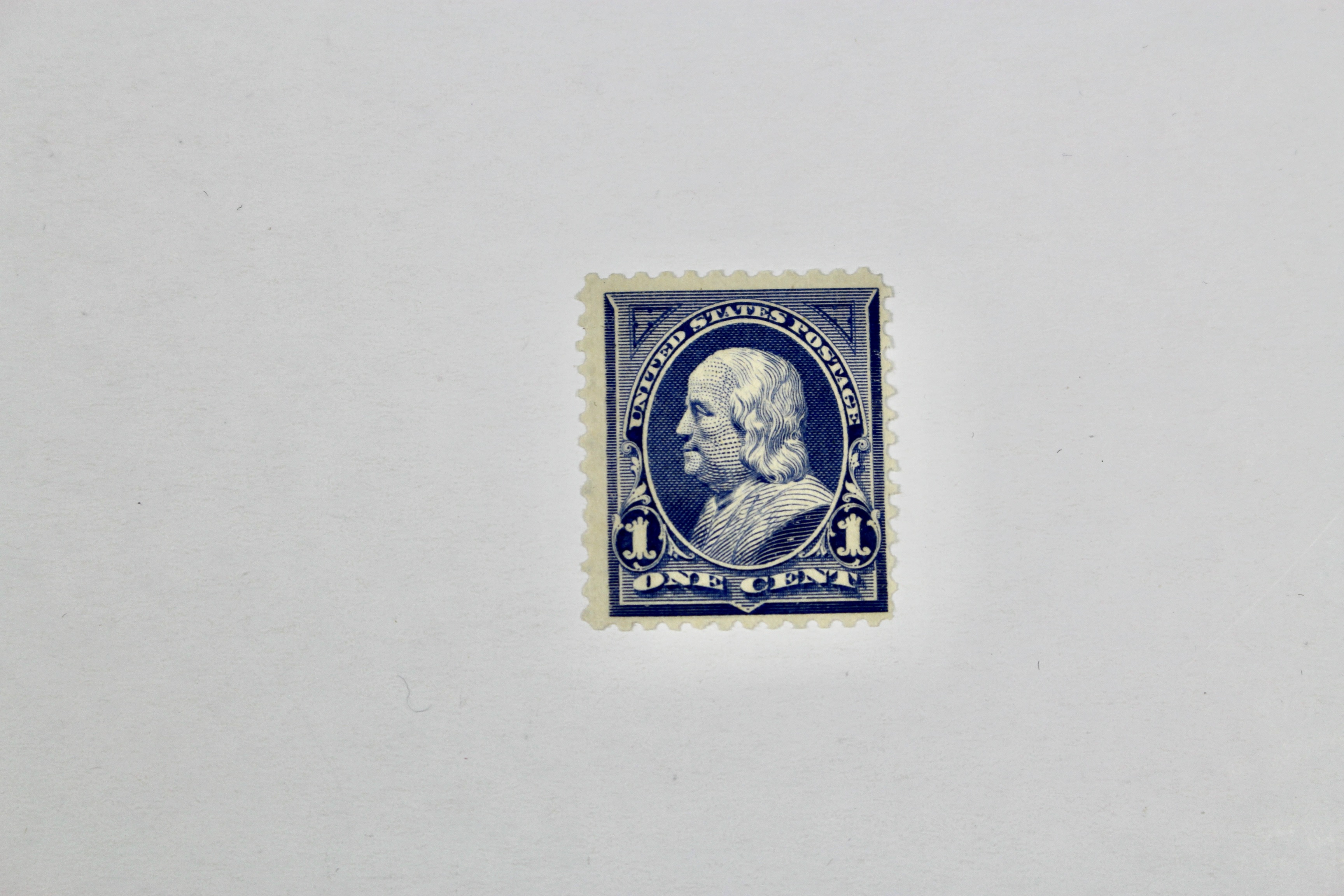 Seven Early Mint Condition U.S. Postage Stamps, Scott 205 to 250