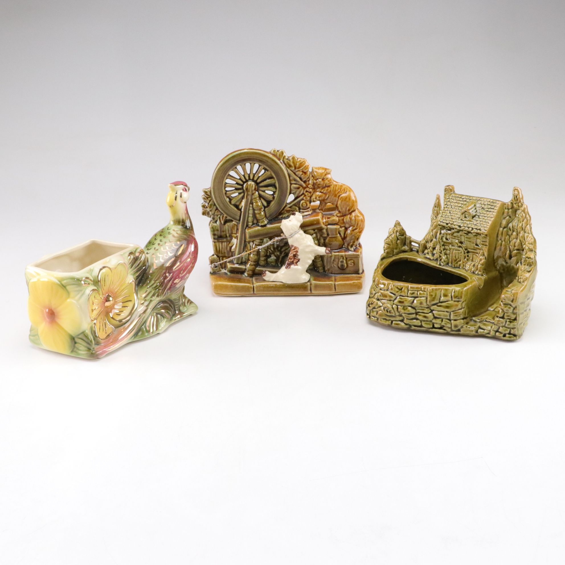 Shawnee Pottery "Old Grist Mill" and Other Ceramic Planters