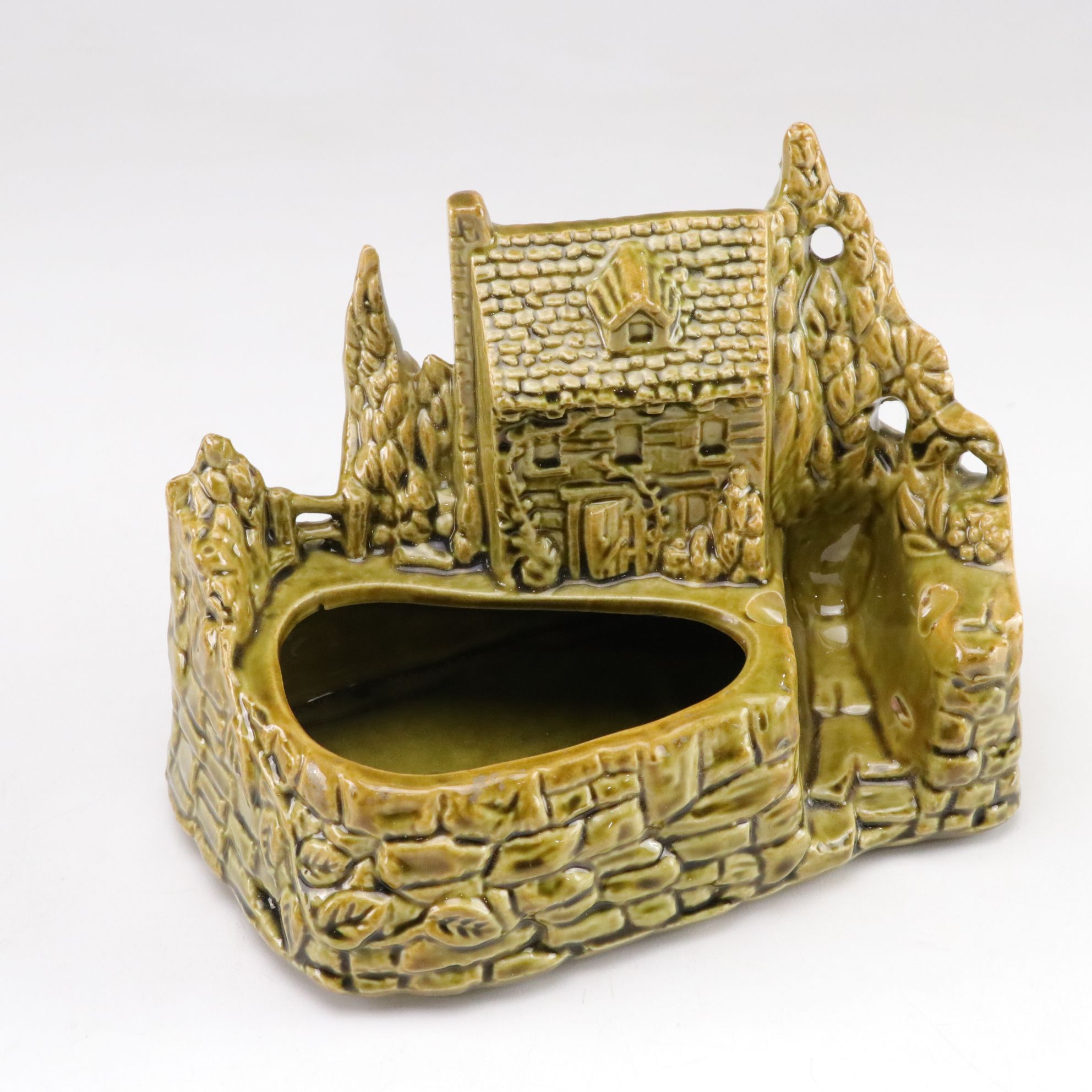 Shawnee Pottery "Old Grist Mill" and Other Ceramic Planters