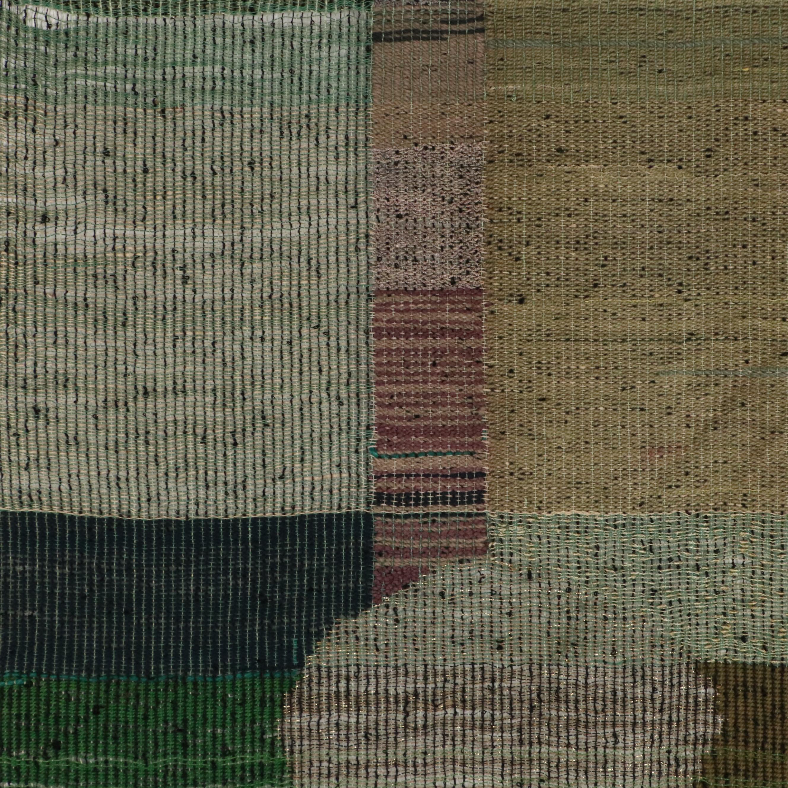 Mildred Fischer Handwoven Fiber Art Tapestry