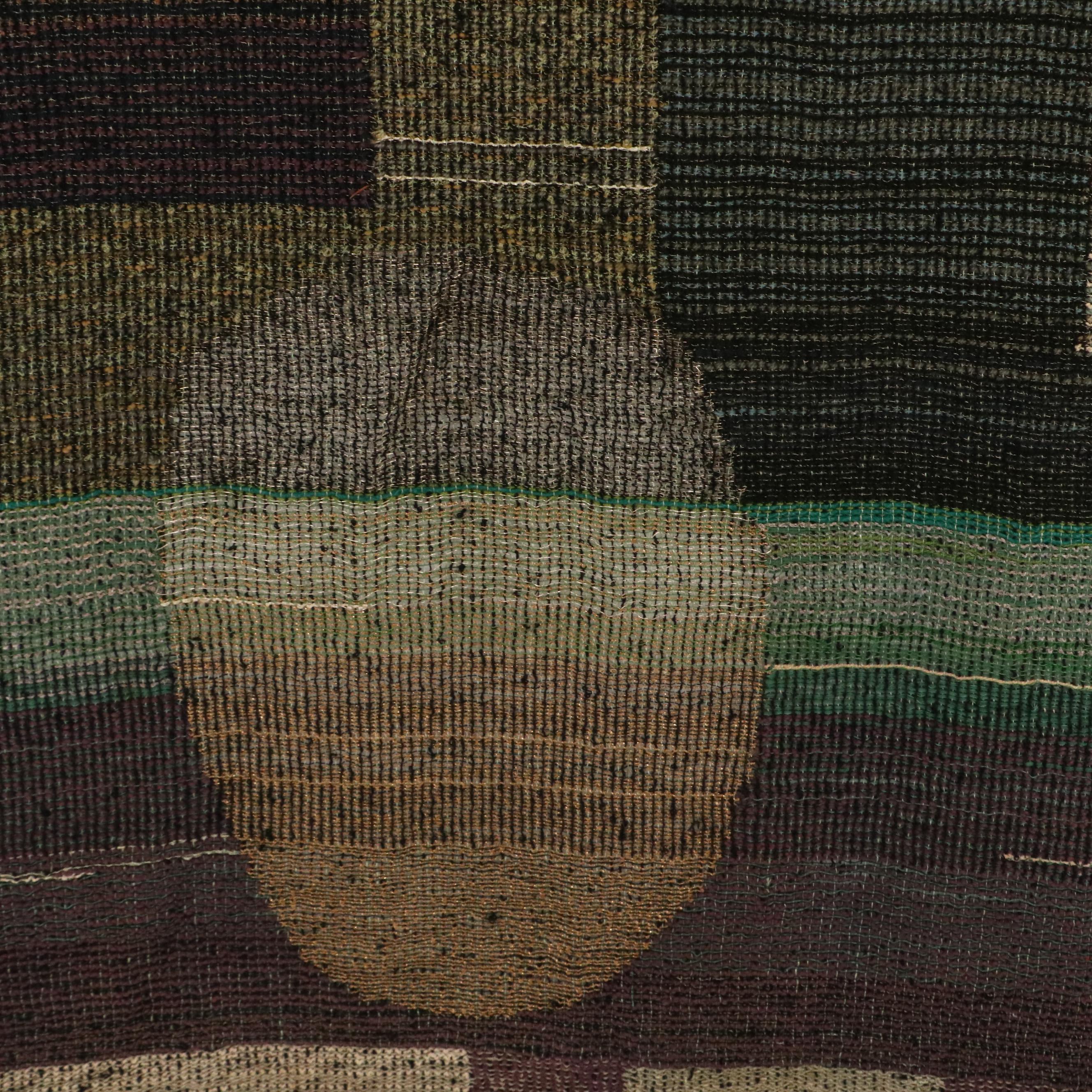 Mildred Fischer Handwoven Fiber Art Tapestry