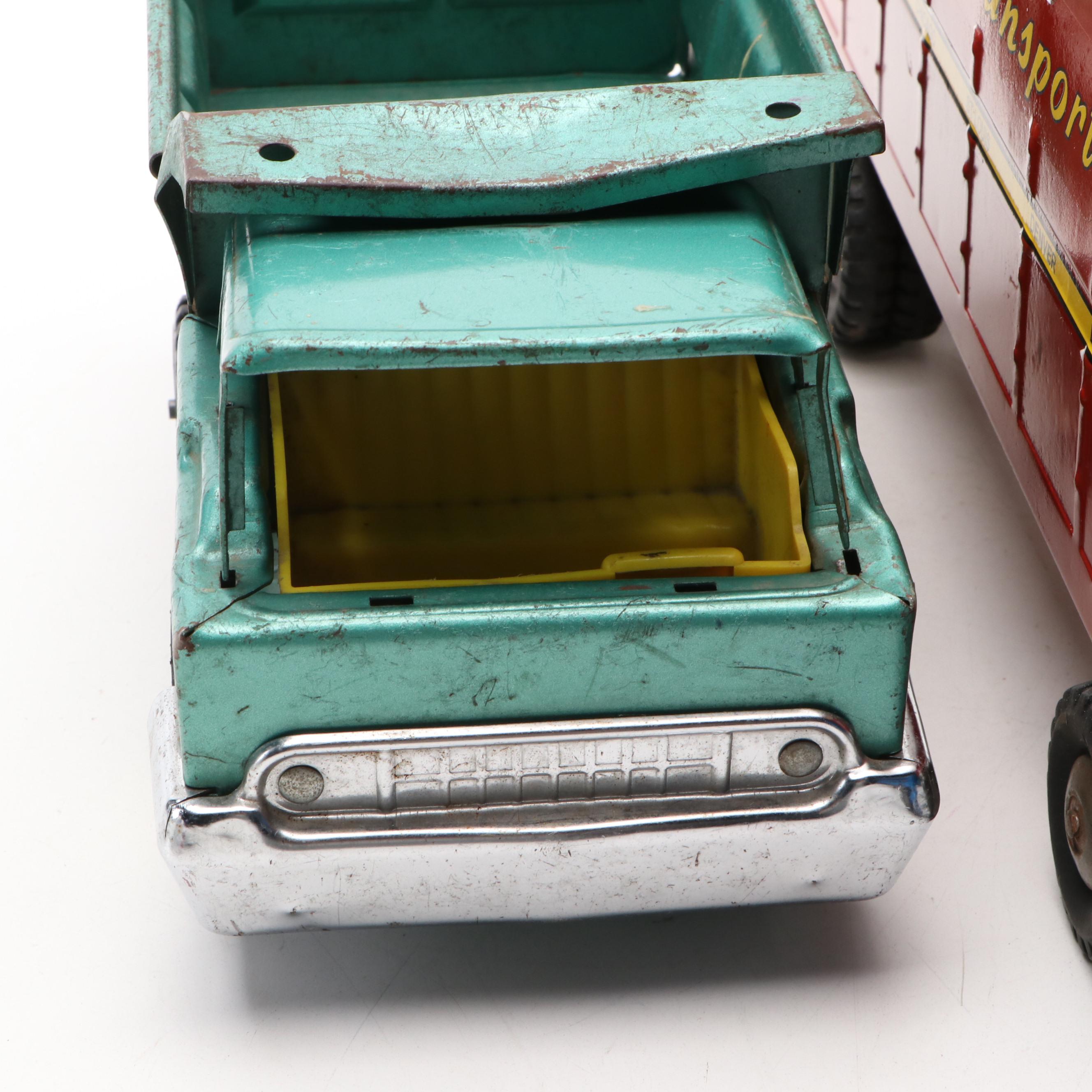 StructoToys Pressed Steel Toy Trucks, Mid-20th Century