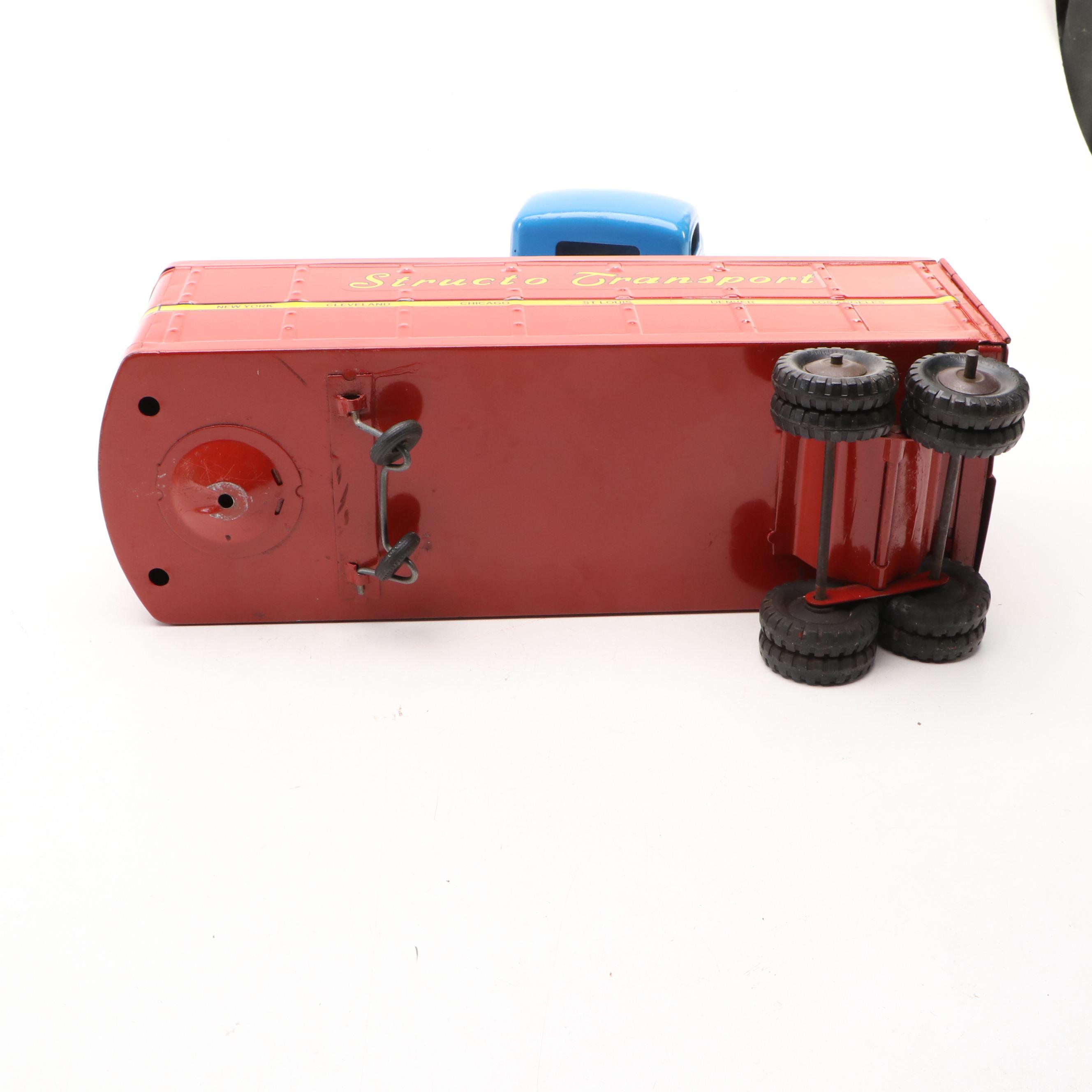 StructoToys Pressed Steel Toy Trucks, Mid-20th Century