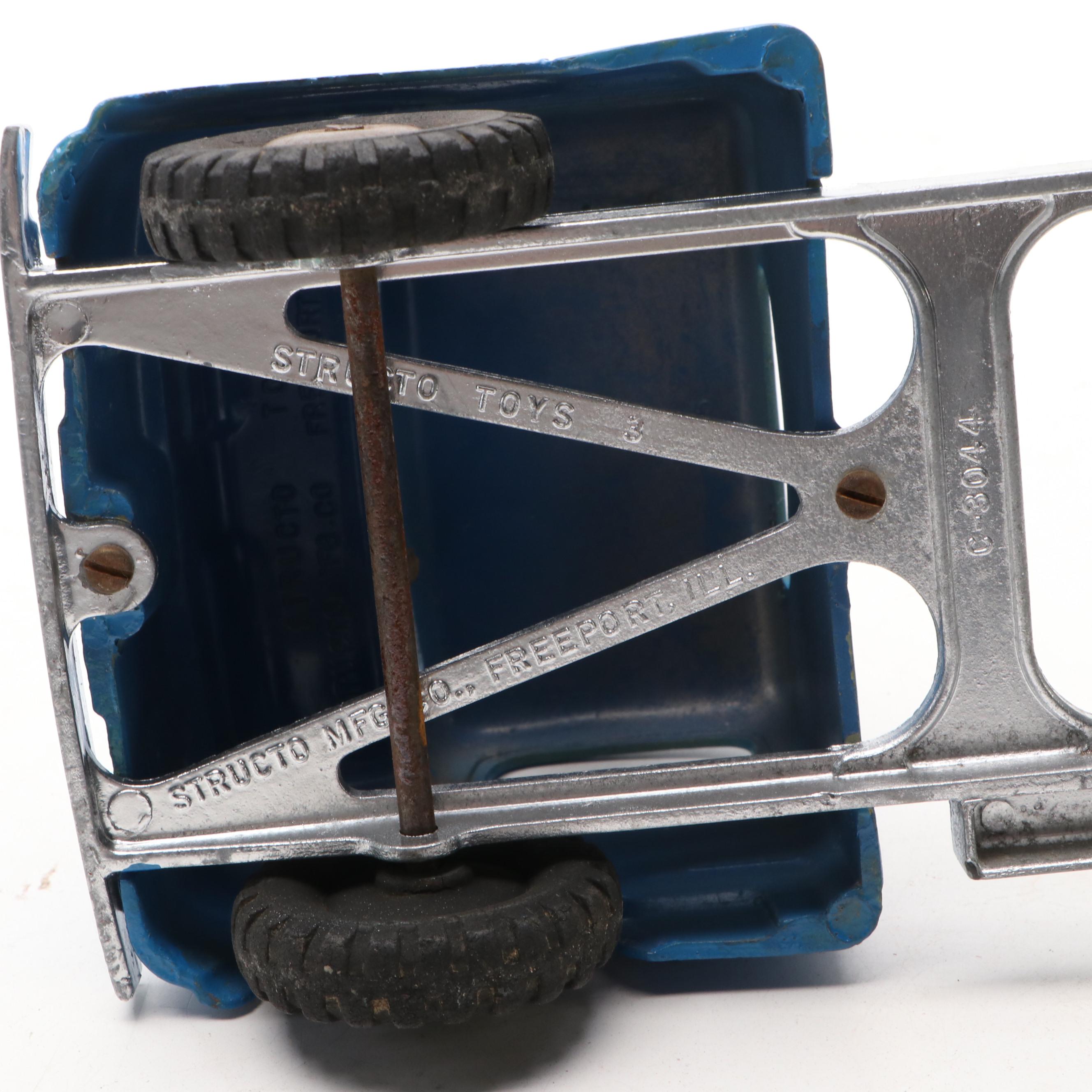 StructoToys Pressed Steel Toy Trucks, Mid-20th Century