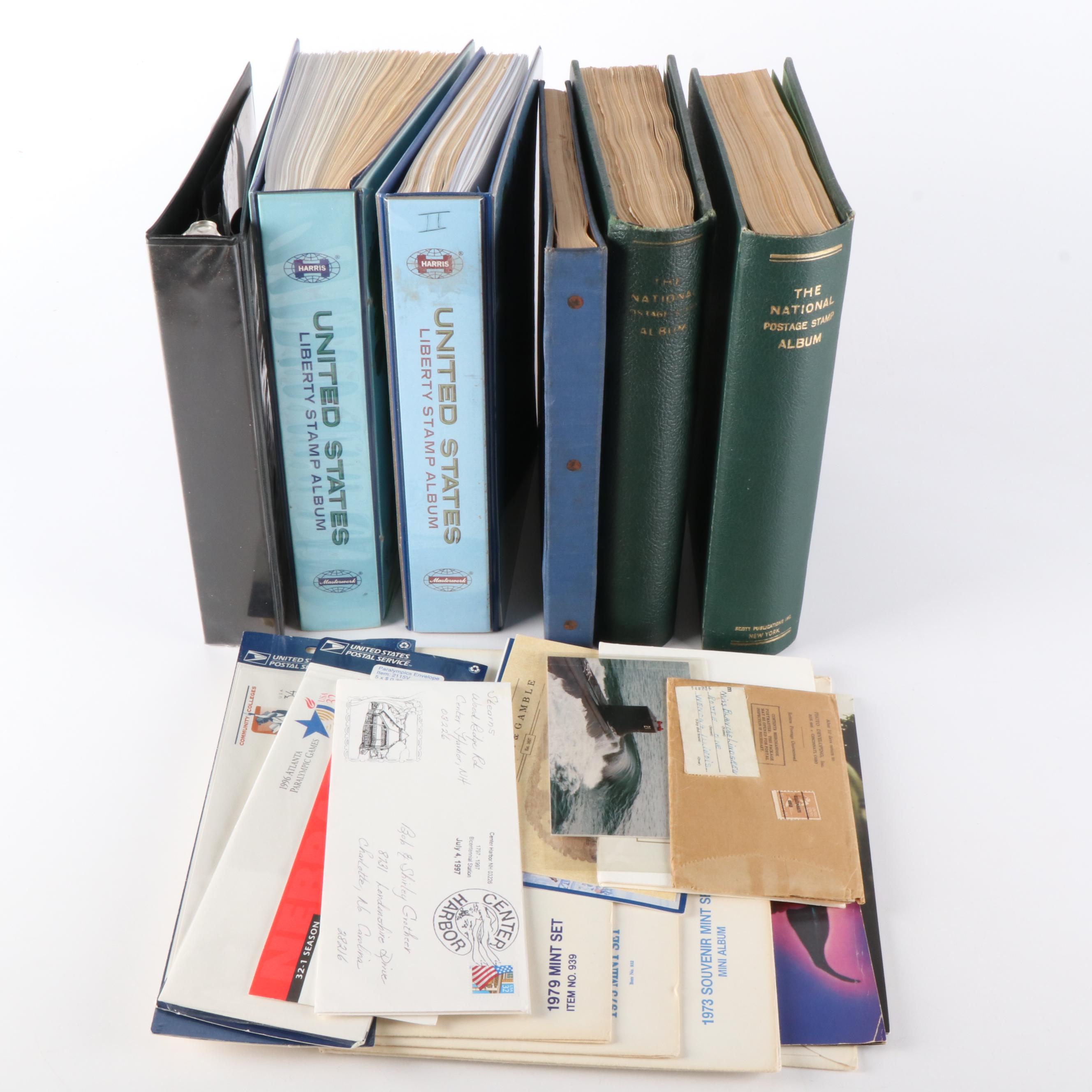 Five Albums of Antique to Vintage U.S. Postage Stamps and More