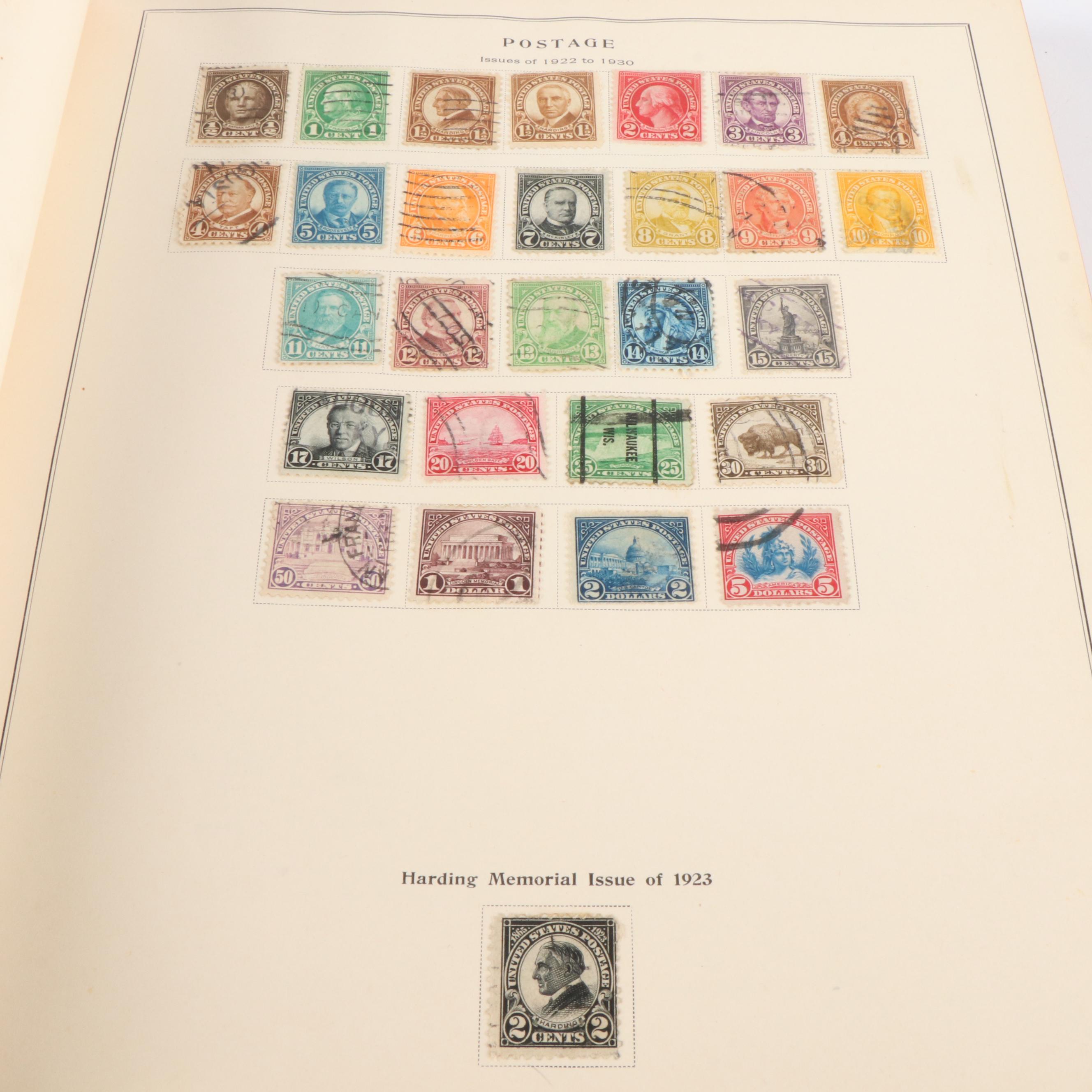 Five Albums of Antique to Vintage U.S. Postage Stamps and More