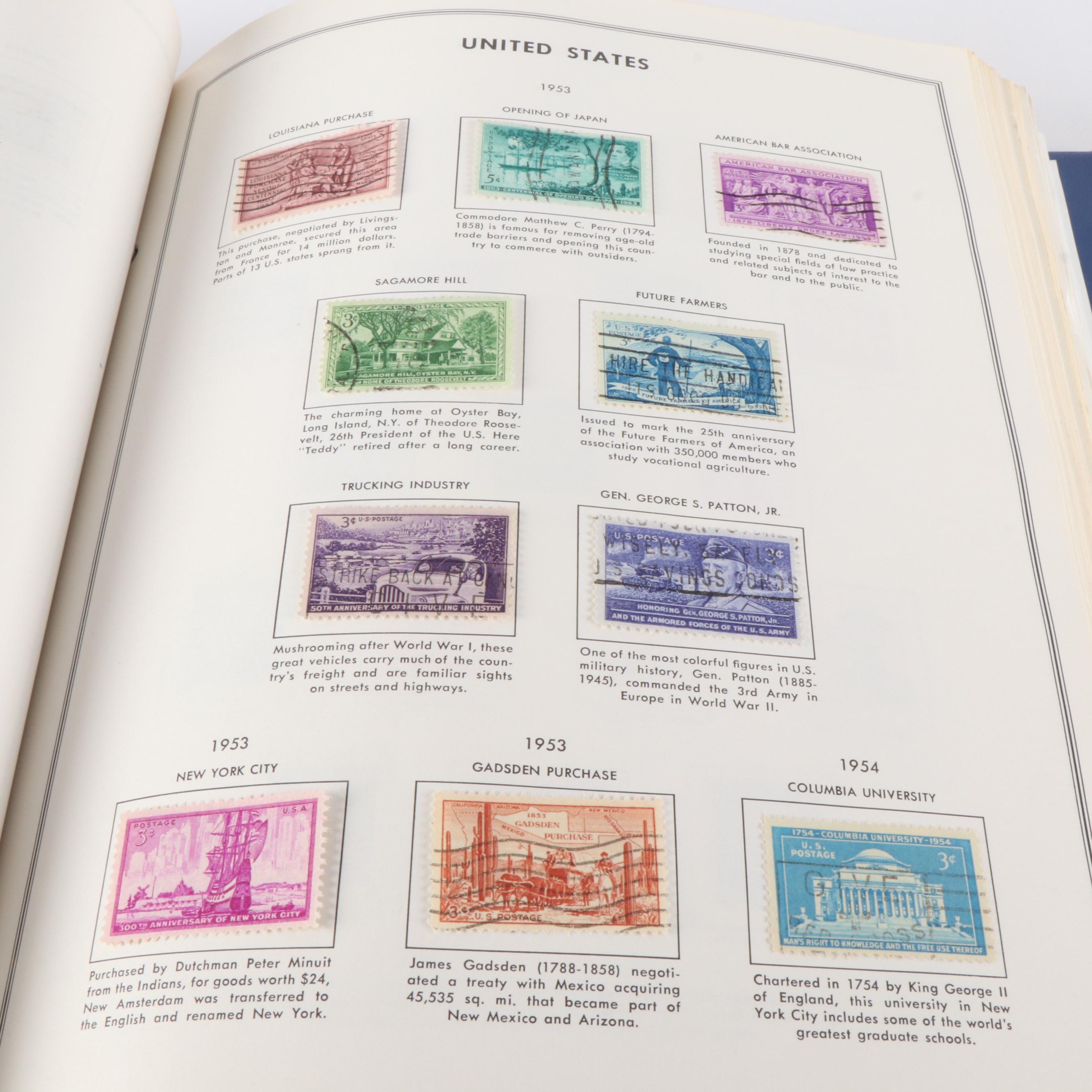 Five Albums of Antique to Vintage U.S. Postage Stamps and More