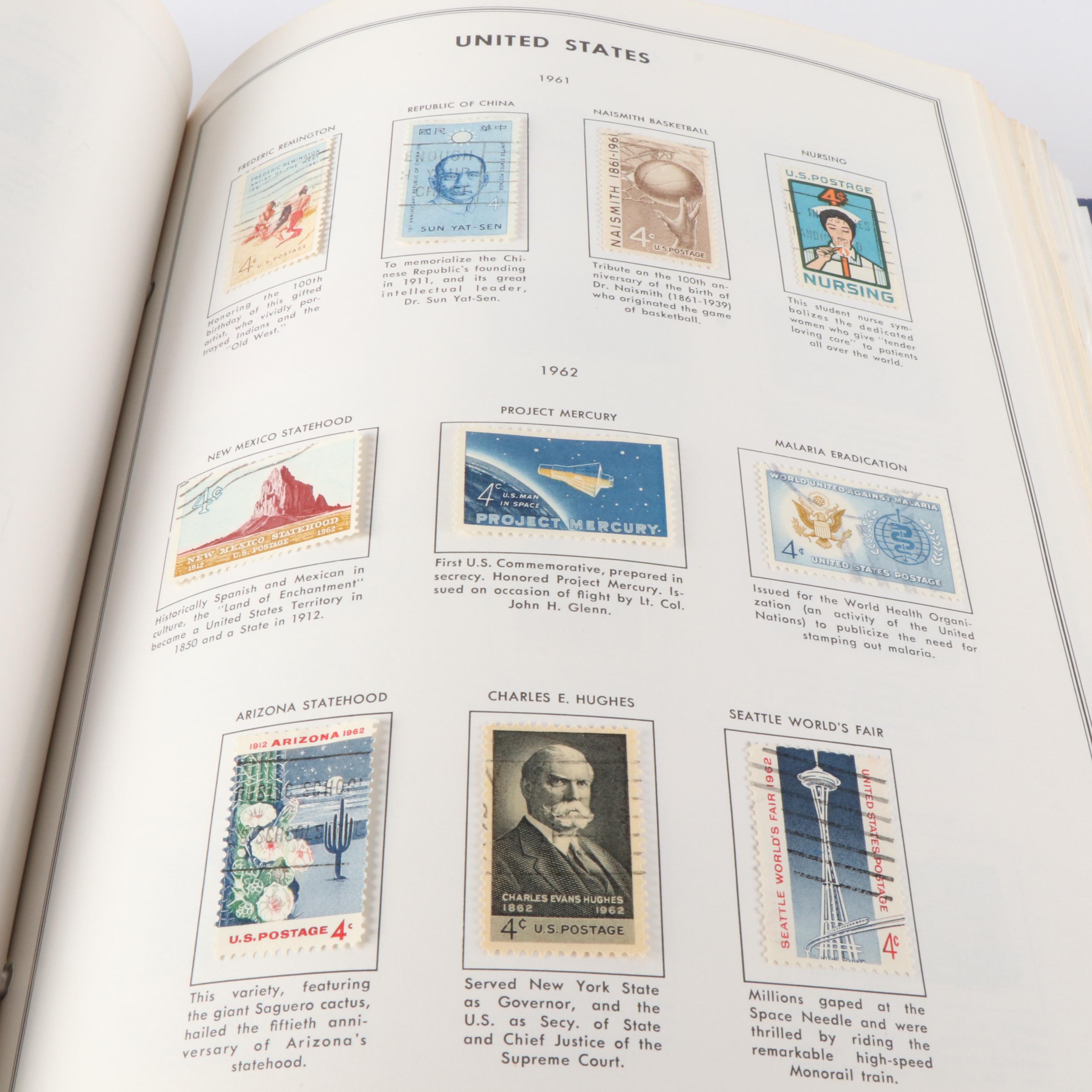 Five Albums of Antique to Vintage U.S. Postage Stamps and More