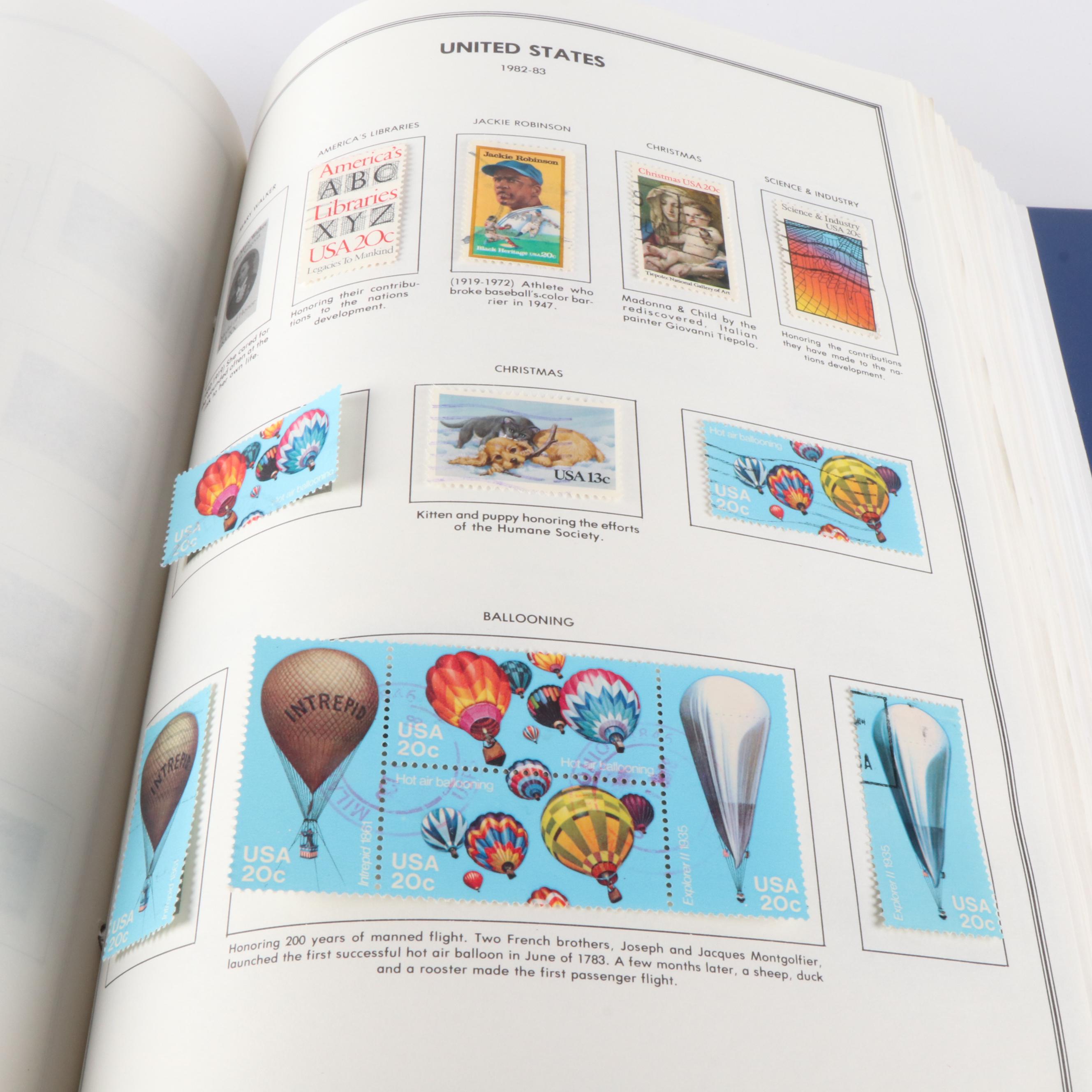 Five Albums of Antique to Vintage U.S. Postage Stamps and More