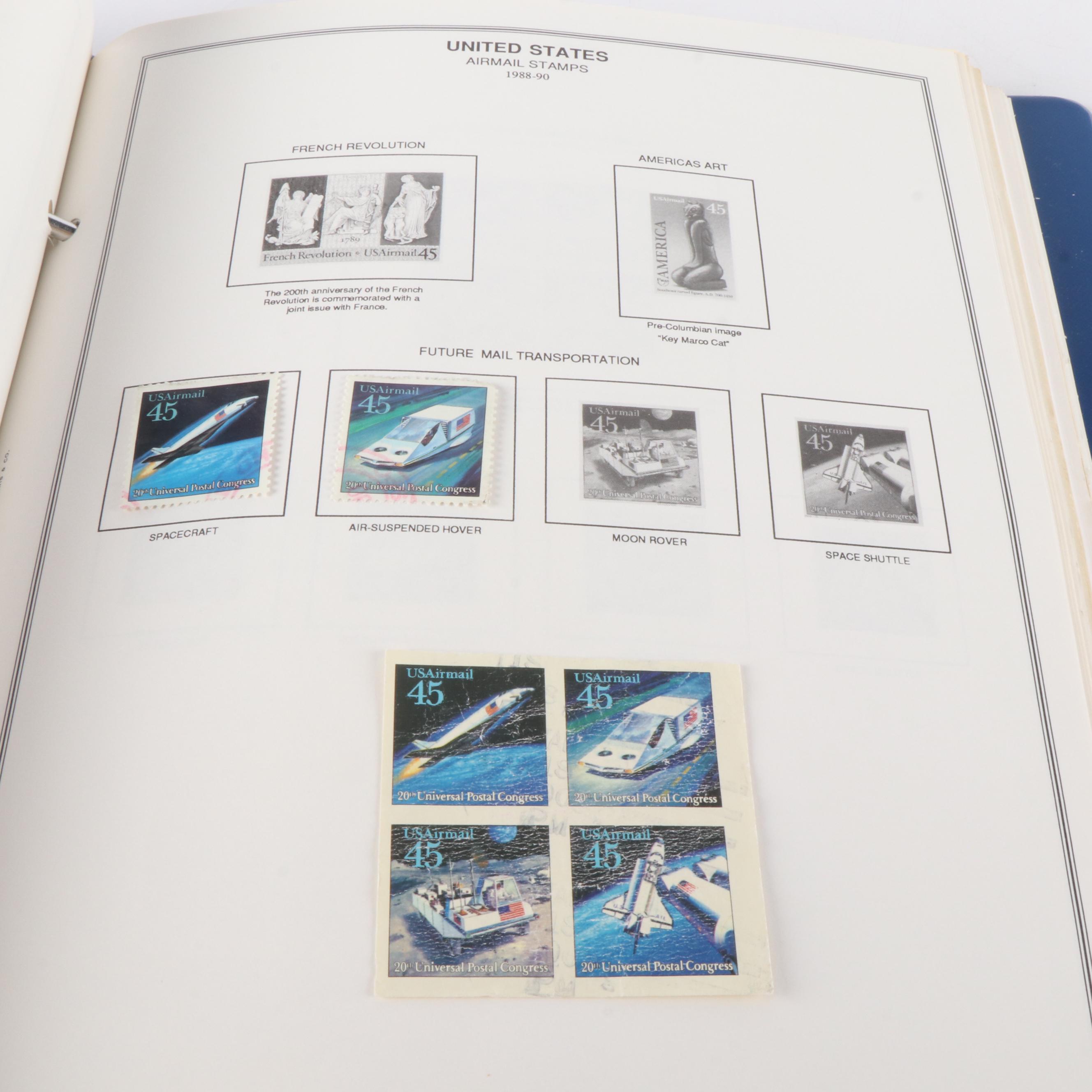 Five Albums of Antique to Vintage U.S. Postage Stamps and More