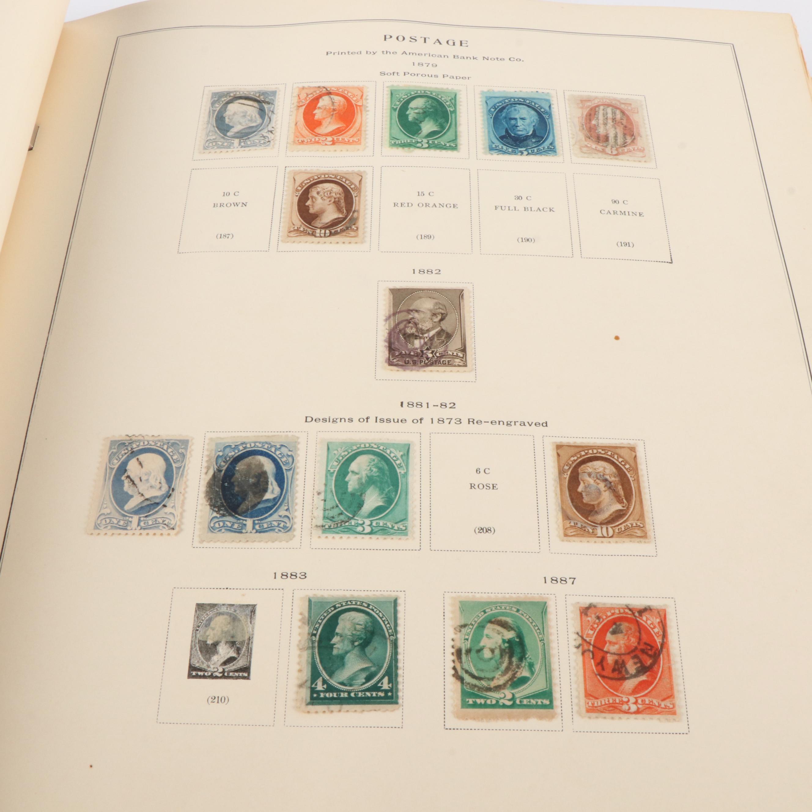 Five Albums of Antique to Vintage U.S. Postage Stamps and More