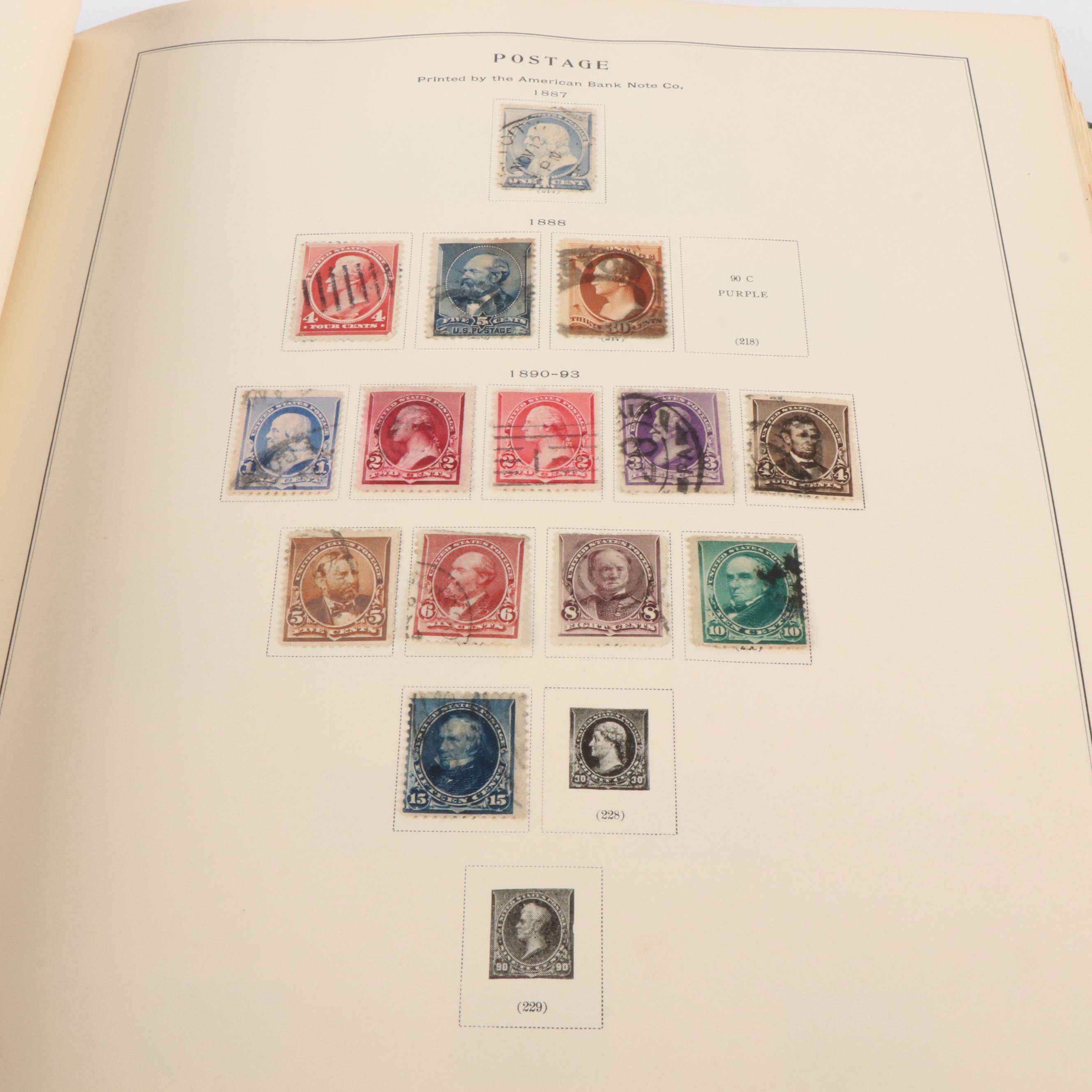 Five Albums of Antique to Vintage U.S. Postage Stamps and More