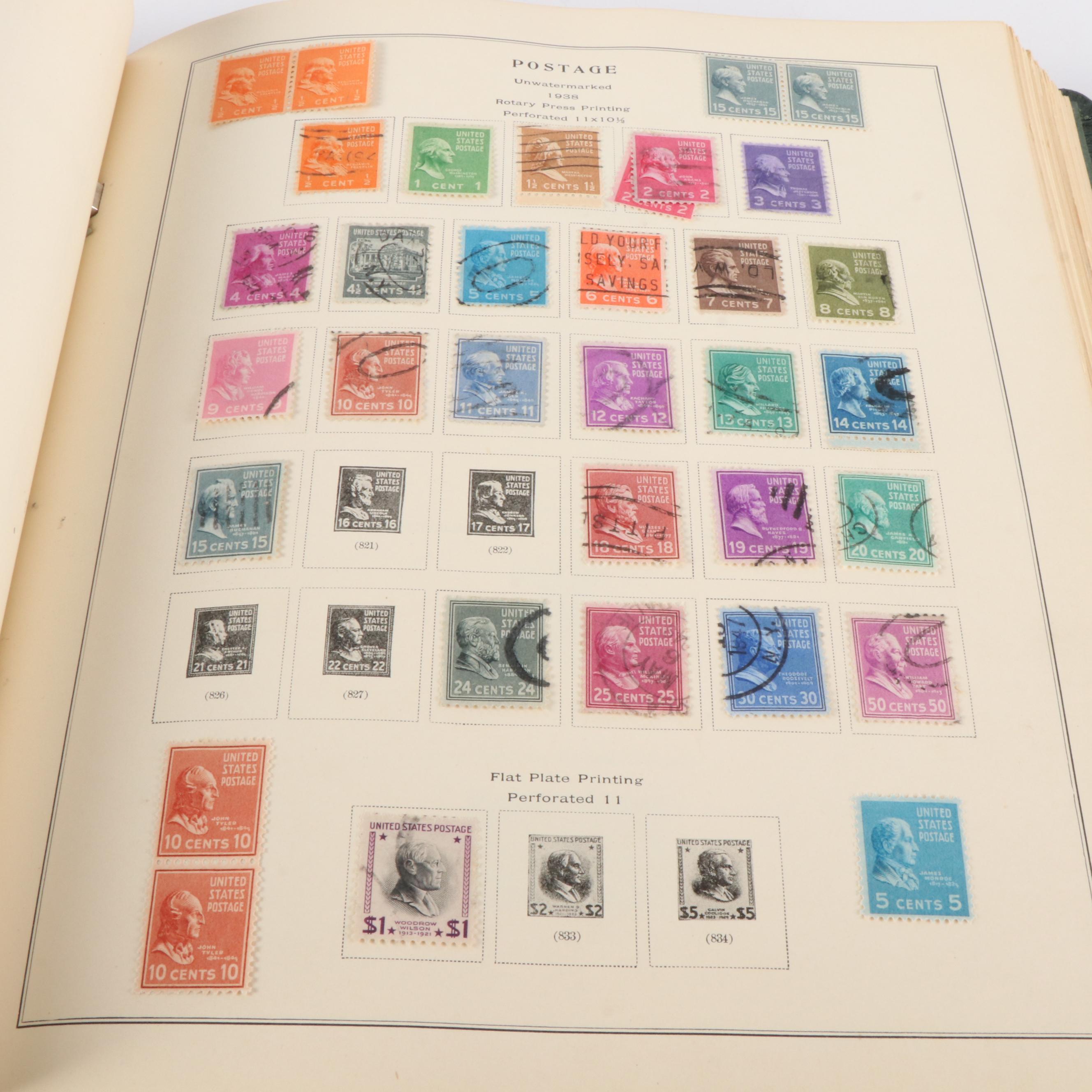 Five Albums of Antique to Vintage U.S. Postage Stamps and More