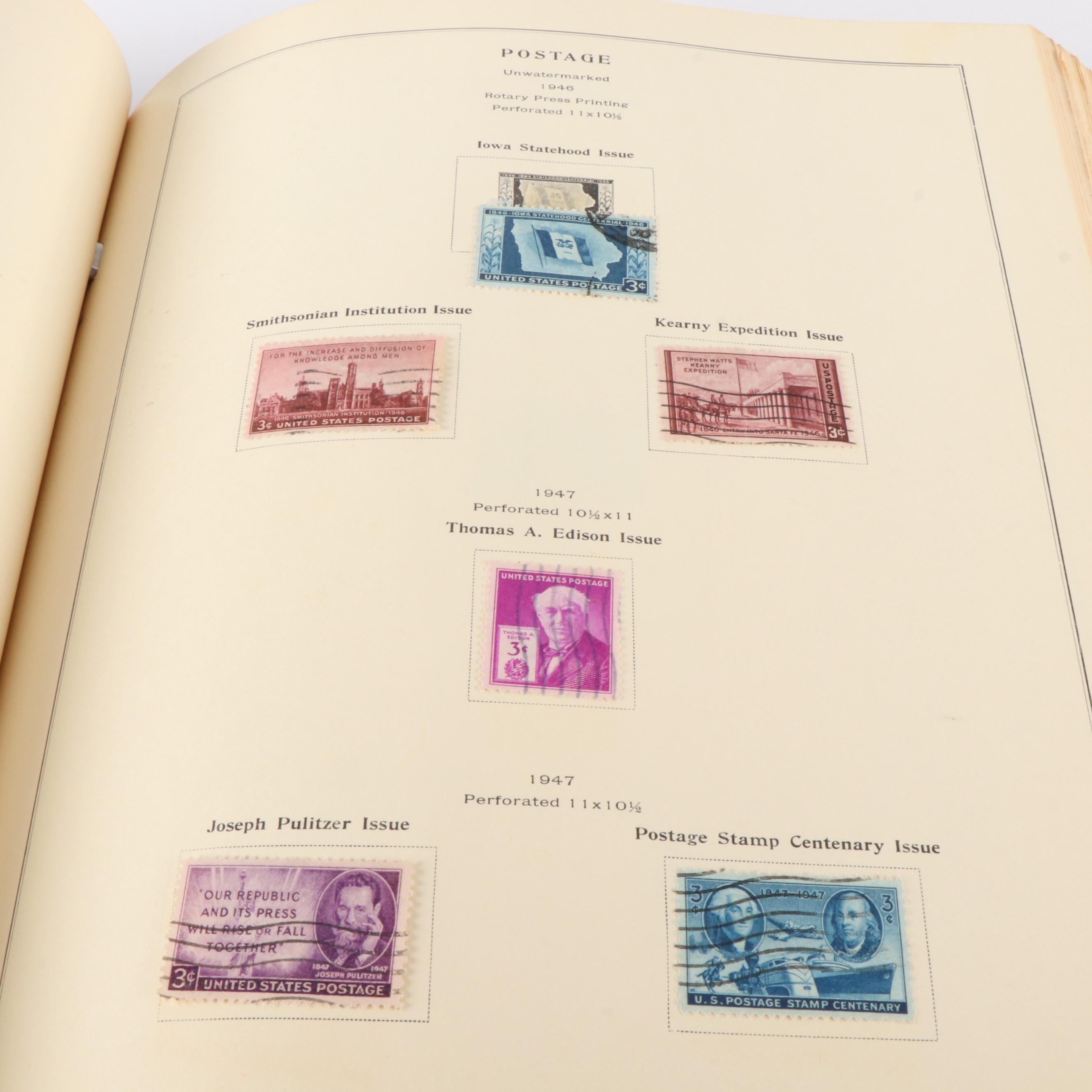 Five Albums of Antique to Vintage U.S. Postage Stamps and More