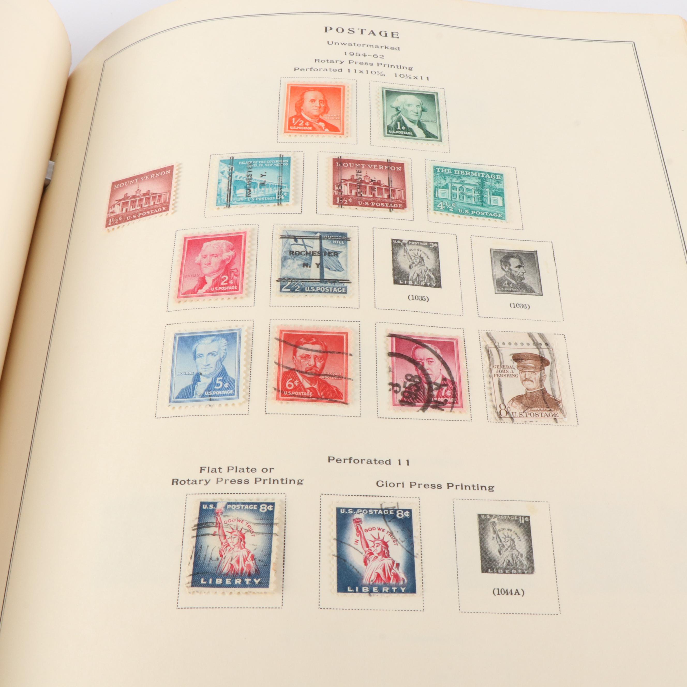 Five Albums of Antique to Vintage U.S. Postage Stamps and More