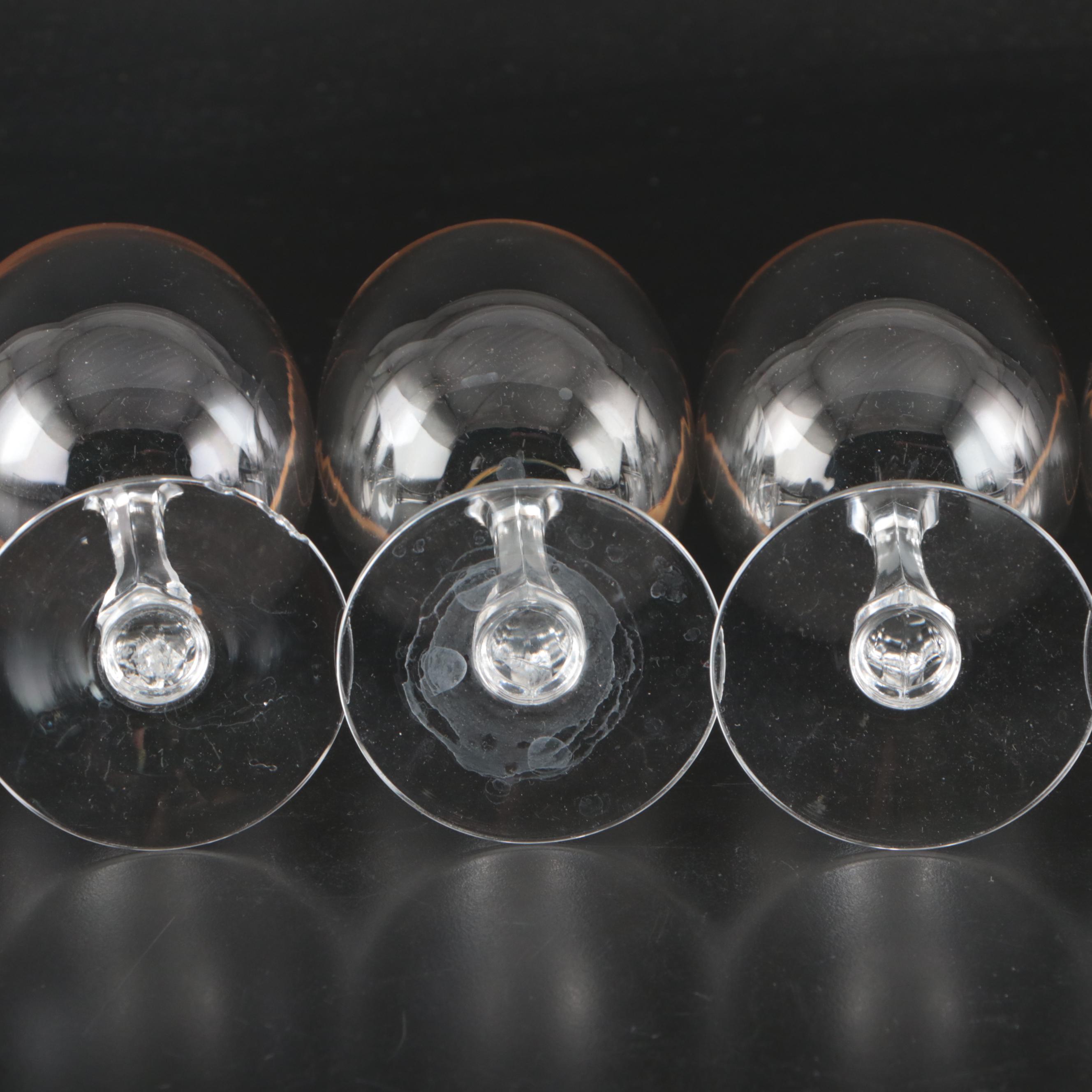 Fostoria "Classic Gold" Glass Stemware with Other Cake Stand and Serving Tray