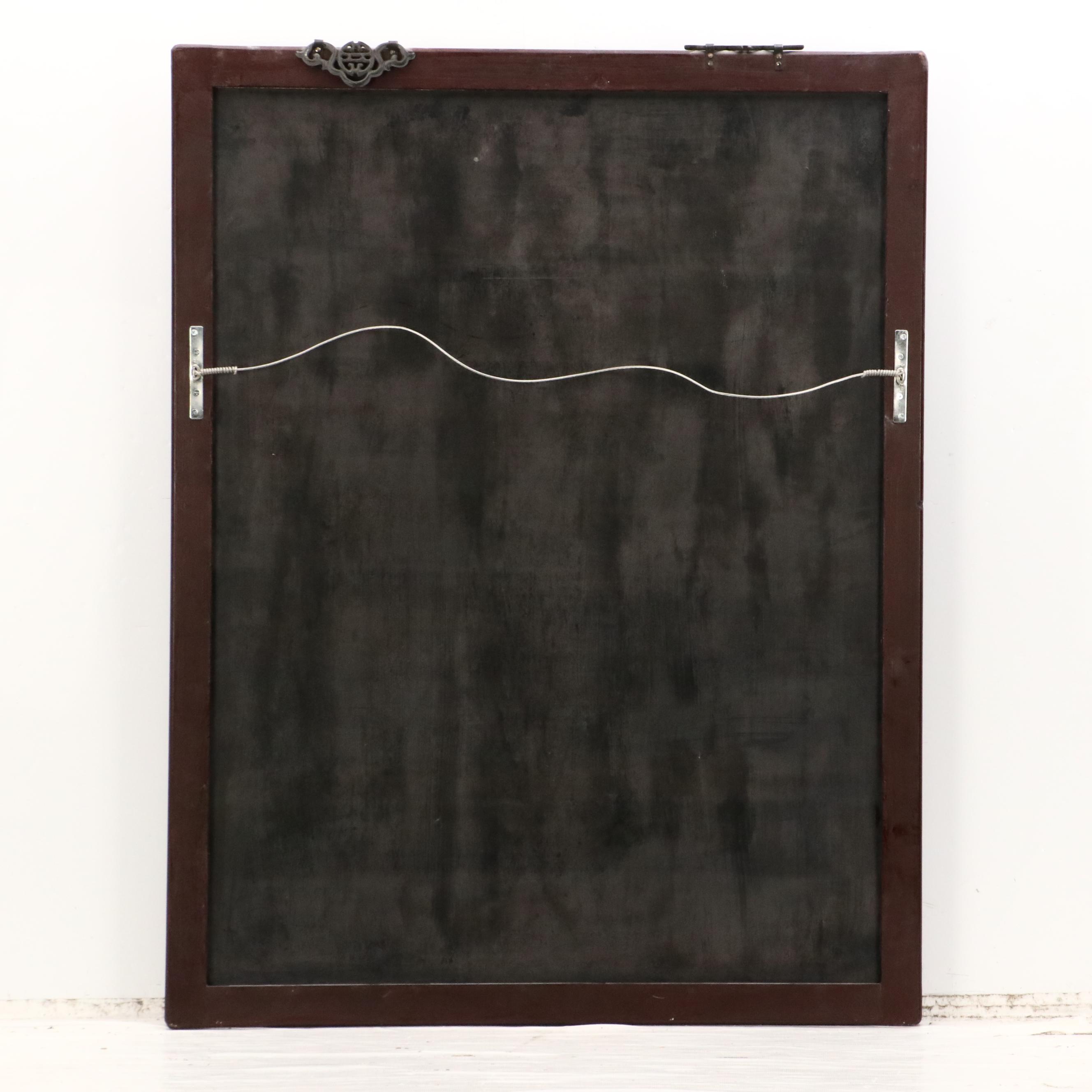 Tibetan Buddhist Hand-Painted Cast Metal Relief Thangka Panels of Deities