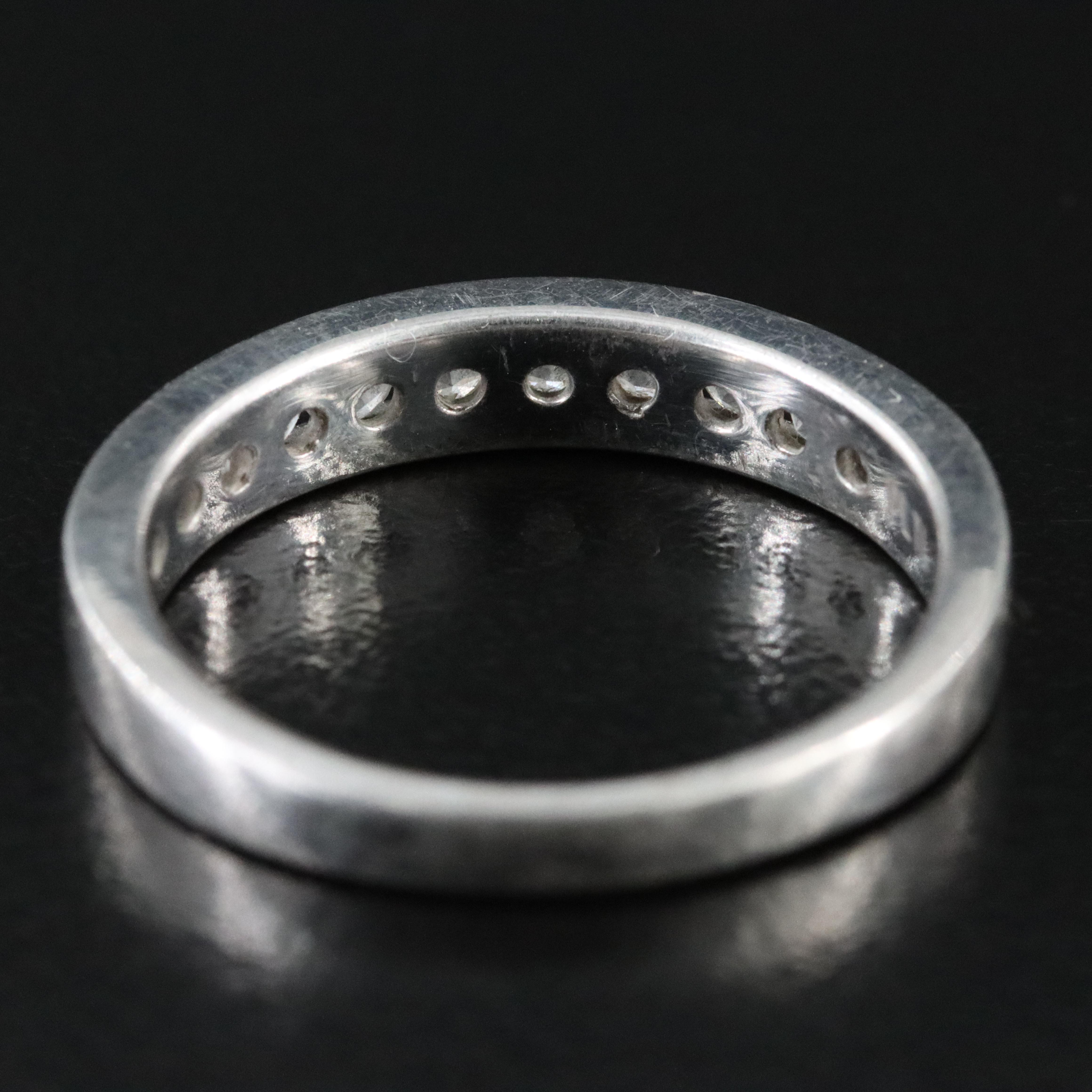 950 Silver Diamond Band