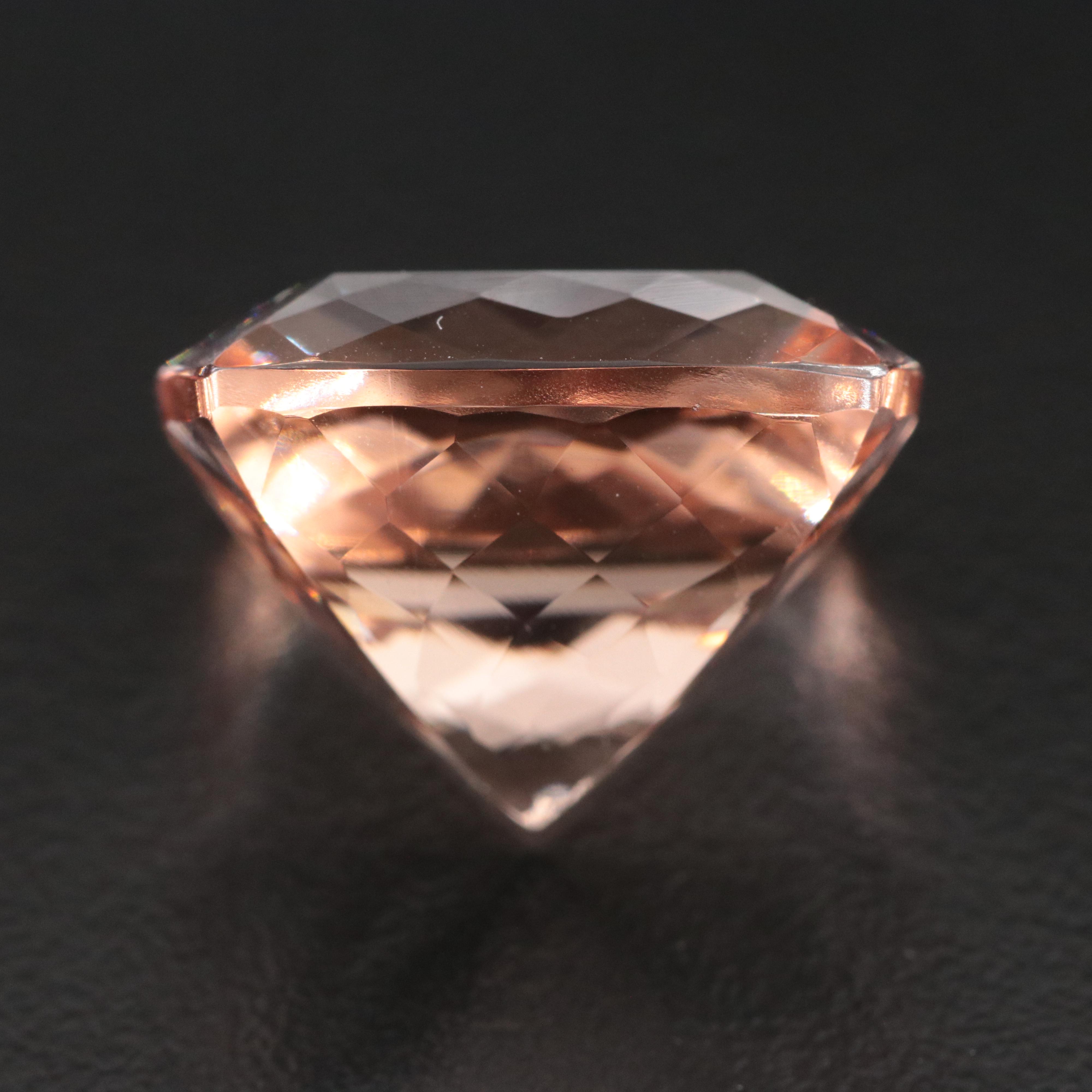 Loose 24.92 CT Morganite with IGI Report