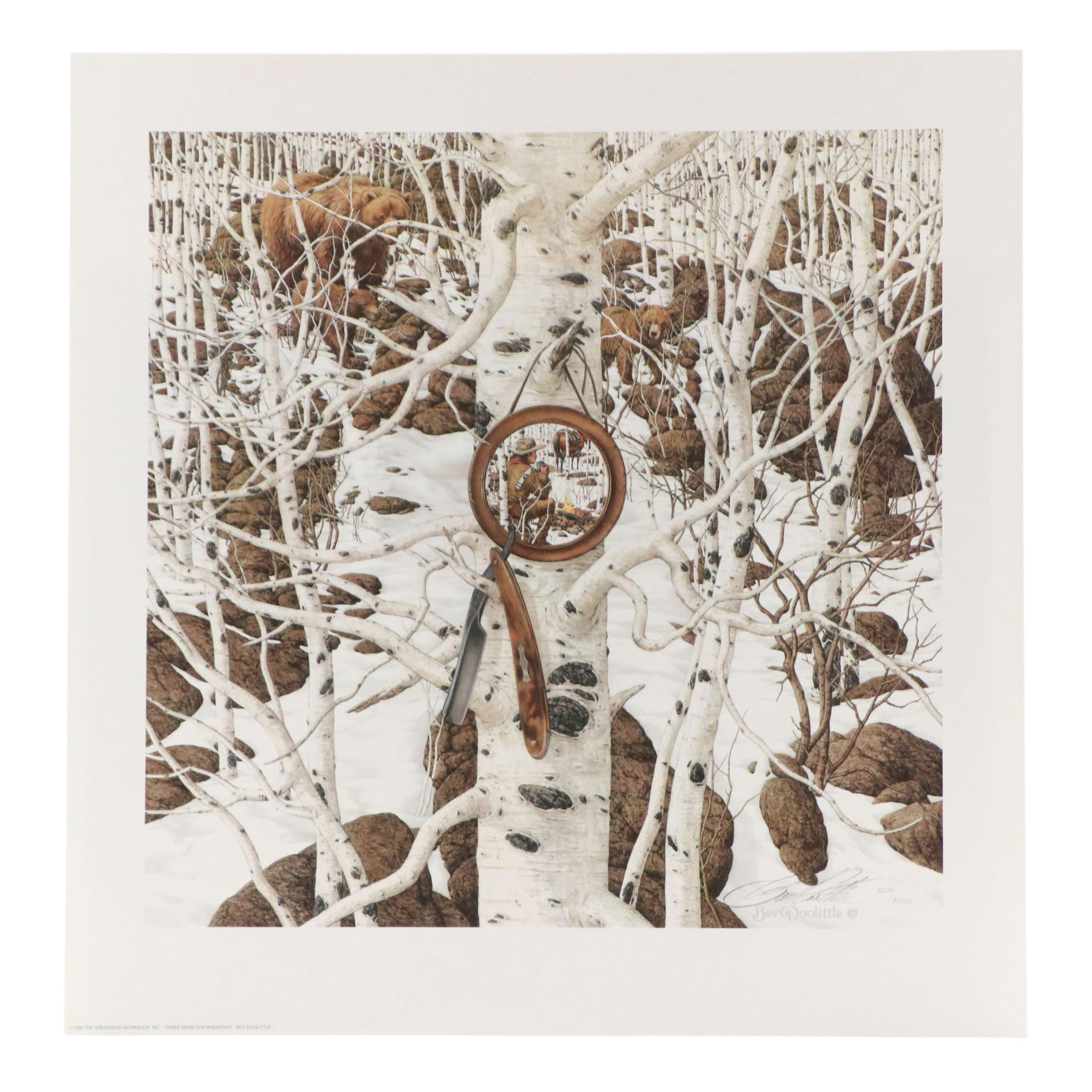 Bev Doolittle Offset Lithograph "There's Magic in the Unexpected"