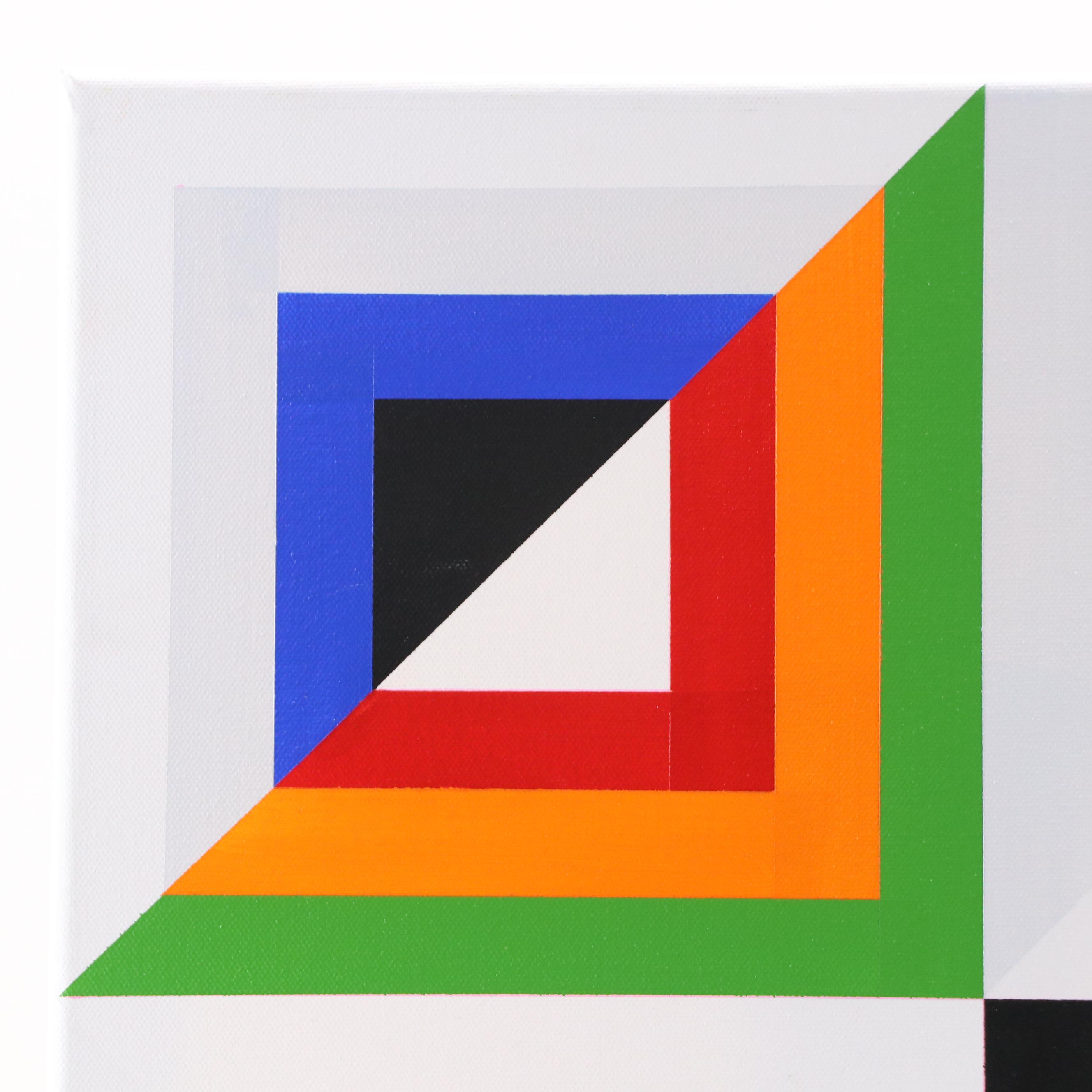 deSanto Geometric Acrylic Painting, 2025