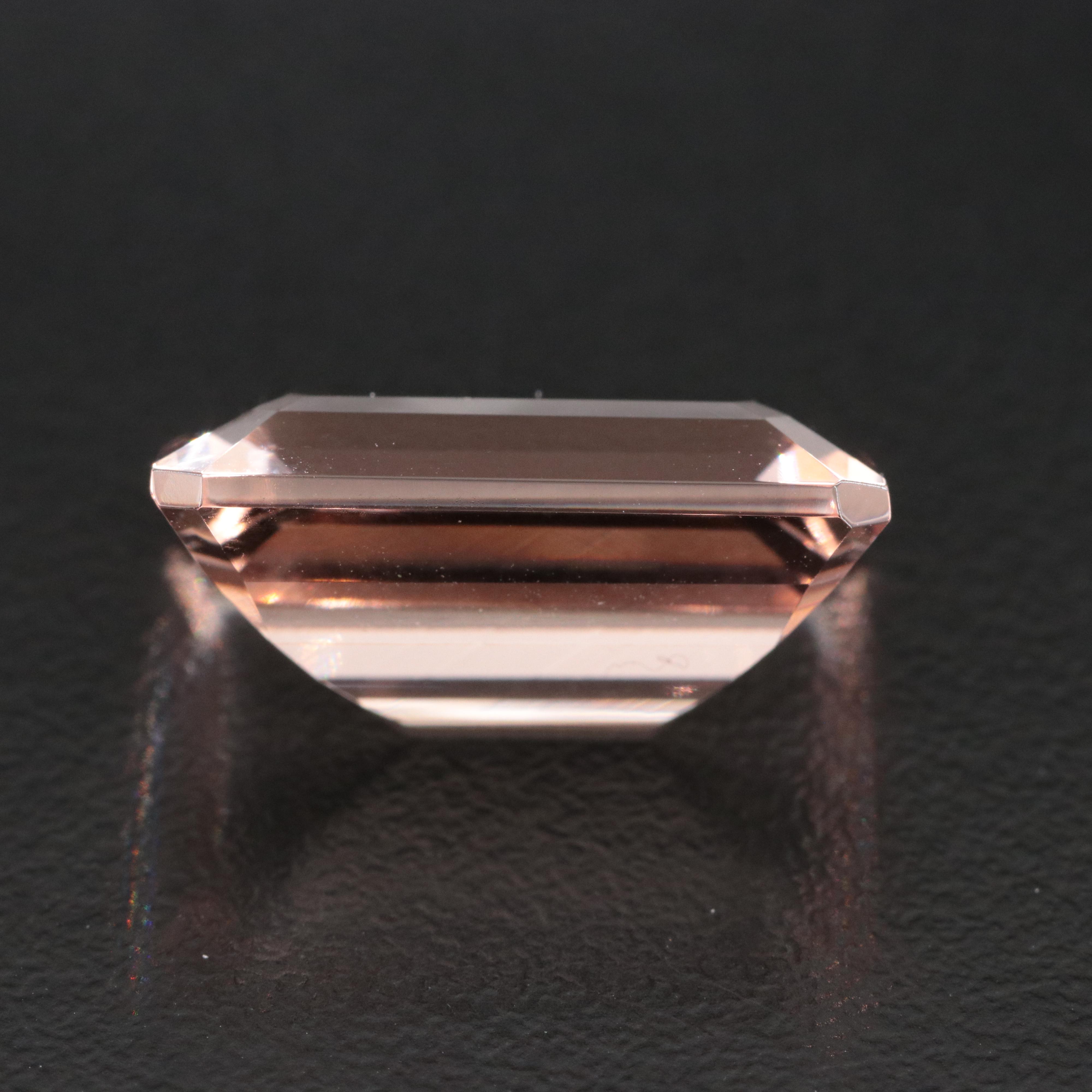 Loose 14.75 CT Morganite with IGI Report