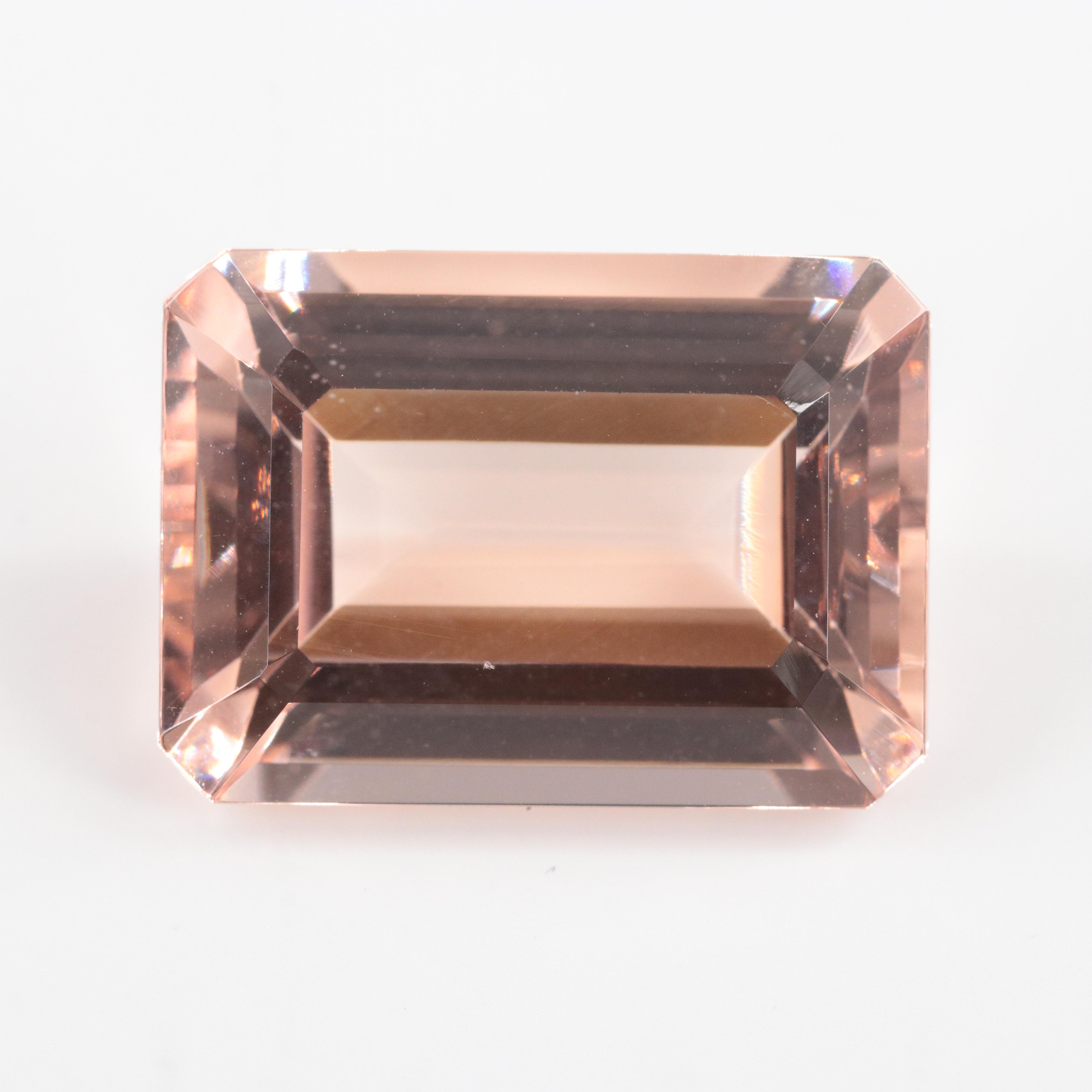 Loose 14.75 CT Morganite with IGI Report