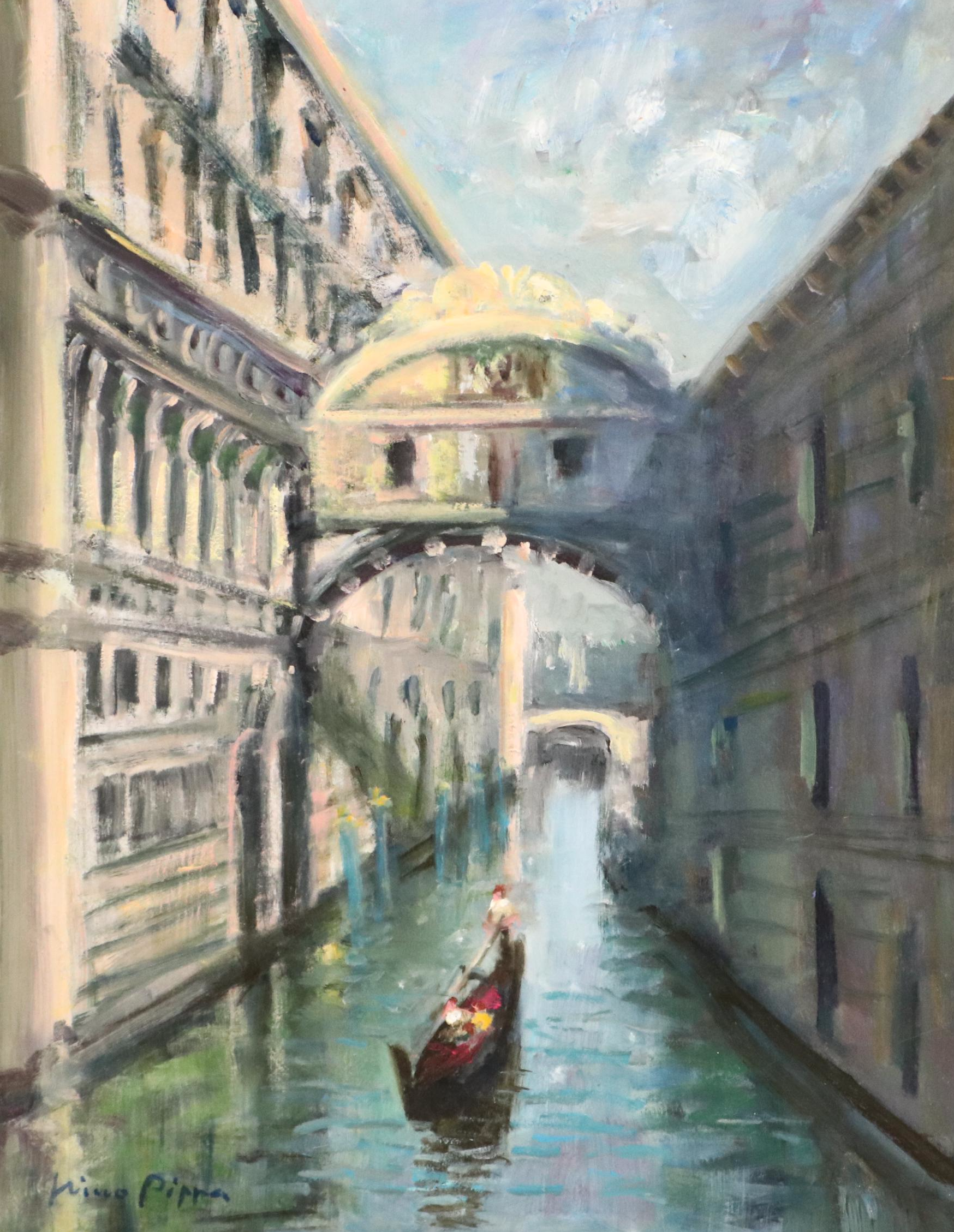 Nino Pippa Oil Painting "Venice - The Bridge of Sighs," 2016