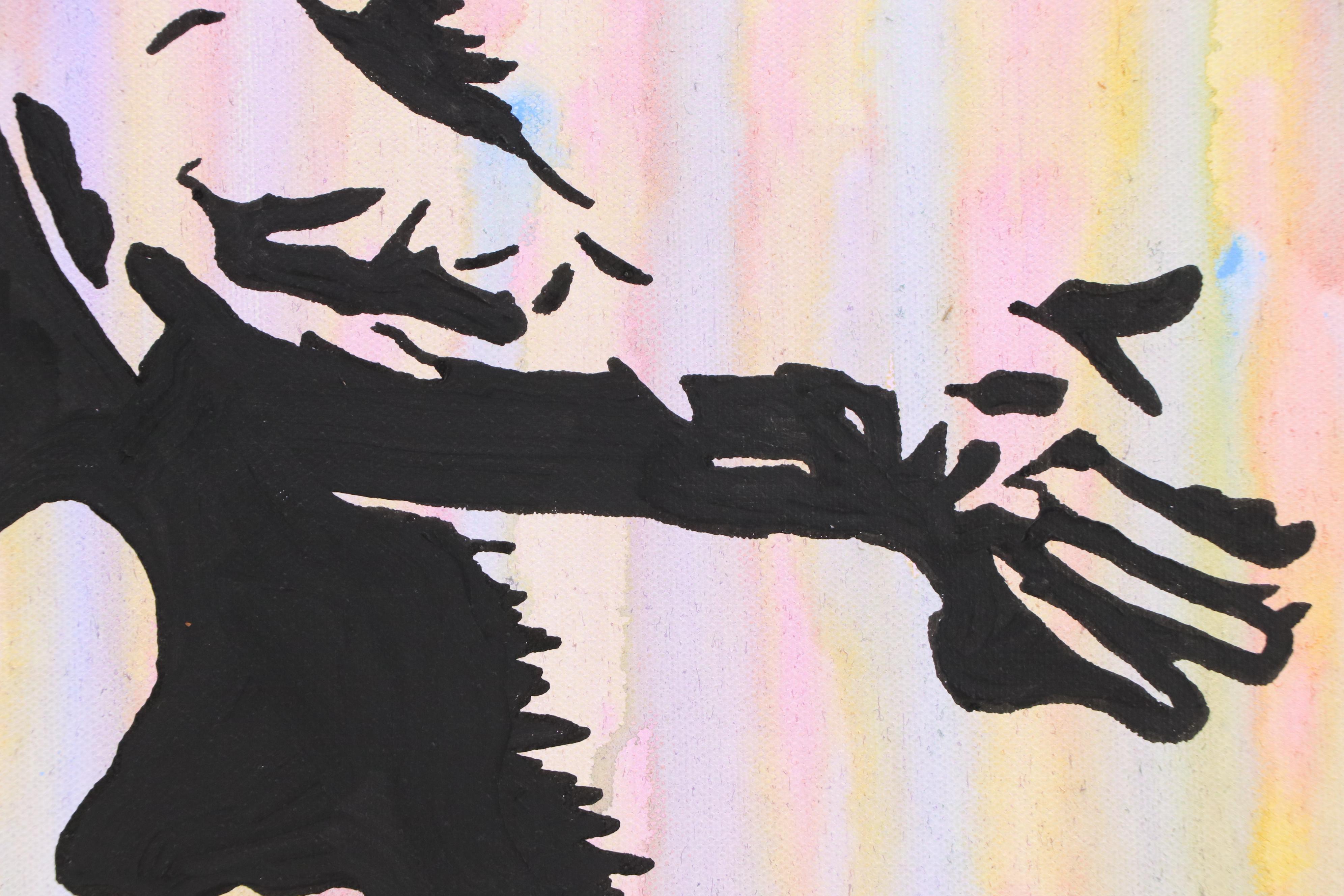 deSanto Nude Figural Acrylic Painting "Streakline," 2025