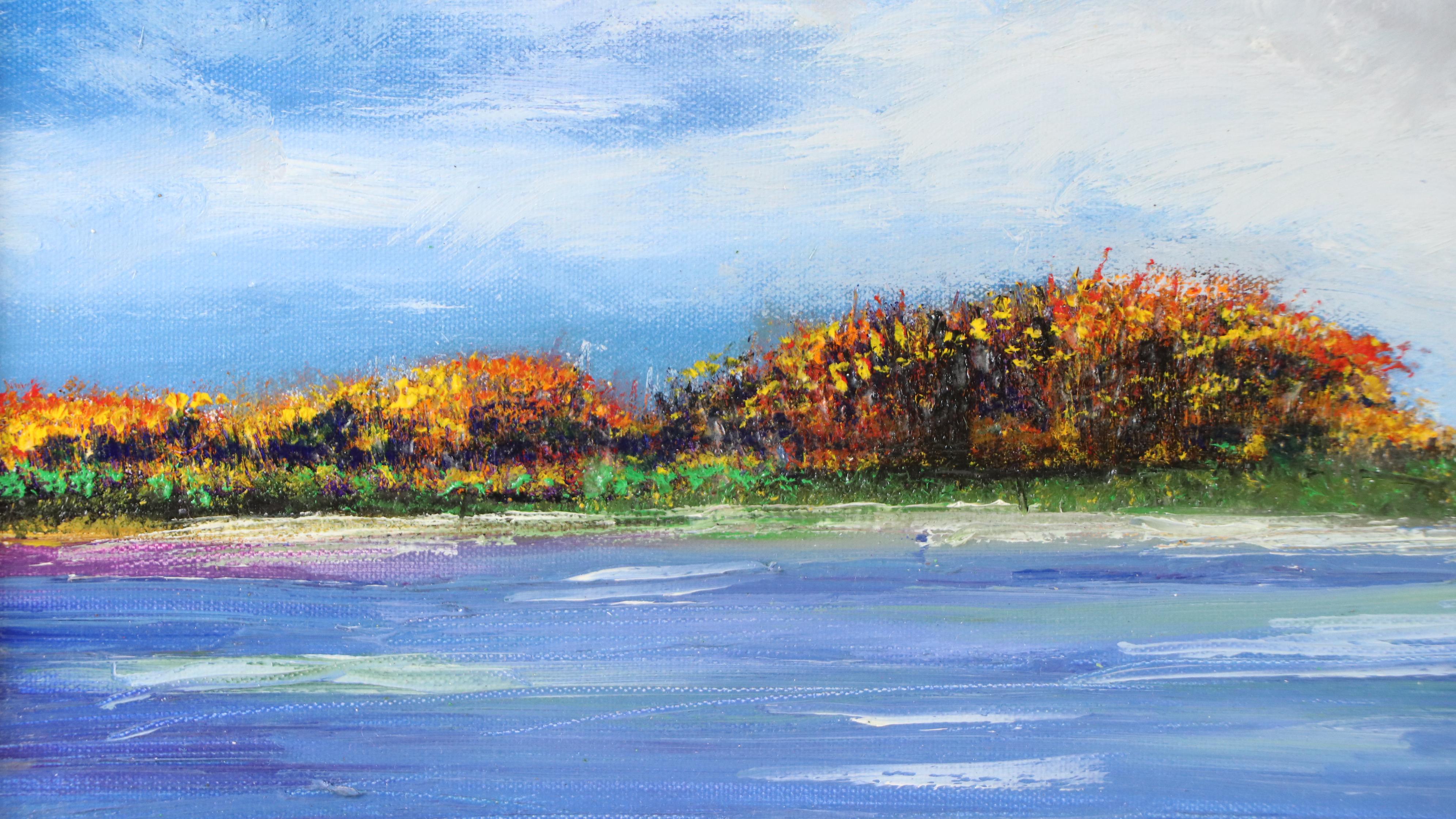 Robert Lackney Coastal Landscape Oil Painting "Freeday," 21st Century