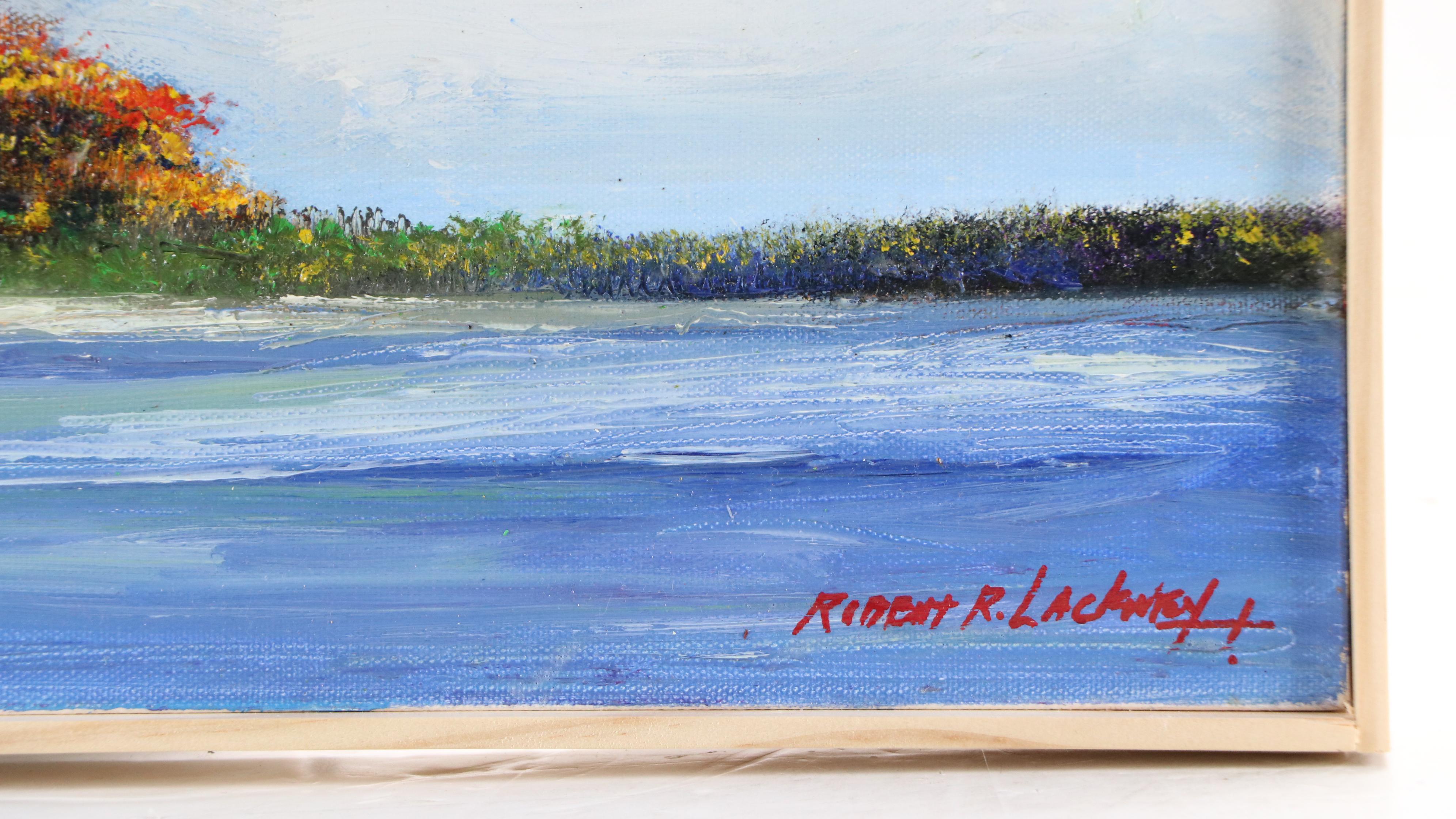 Robert Lackney Coastal Landscape Oil Painting "Freeday," 21st Century