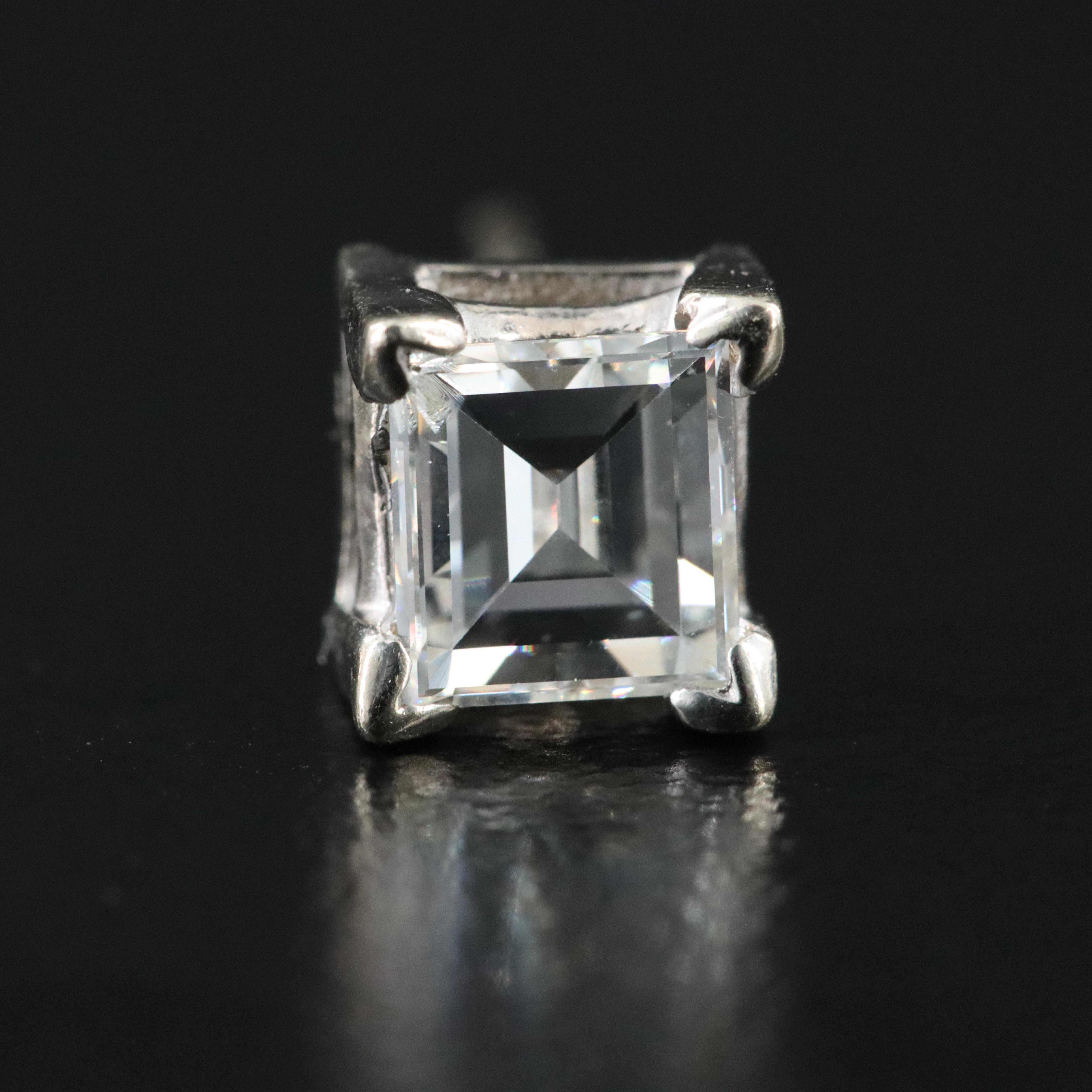 14K 0.57 CT Diamond Single Earring