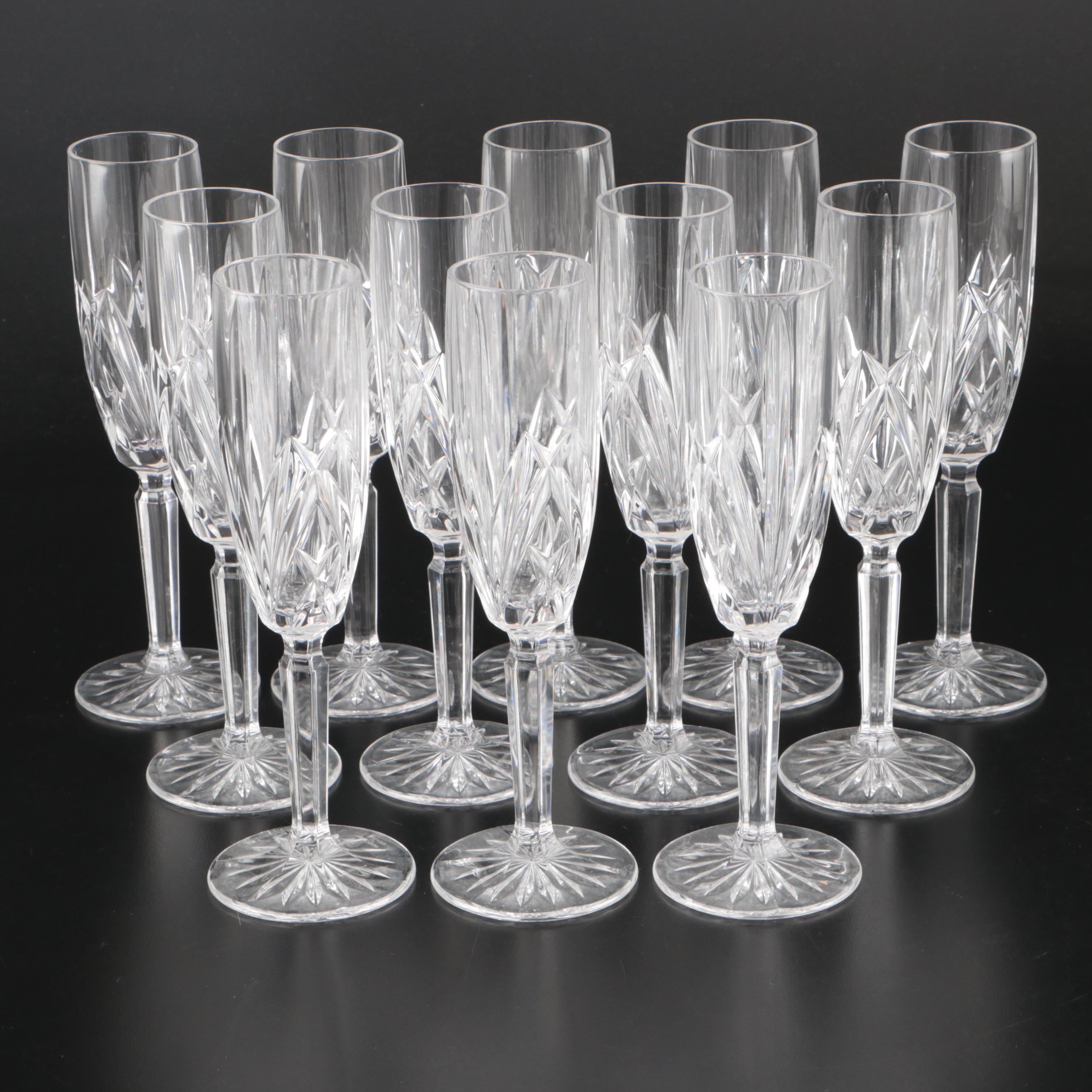 Marquis by Waterford "Brookside" Crystal Champagne Flutes